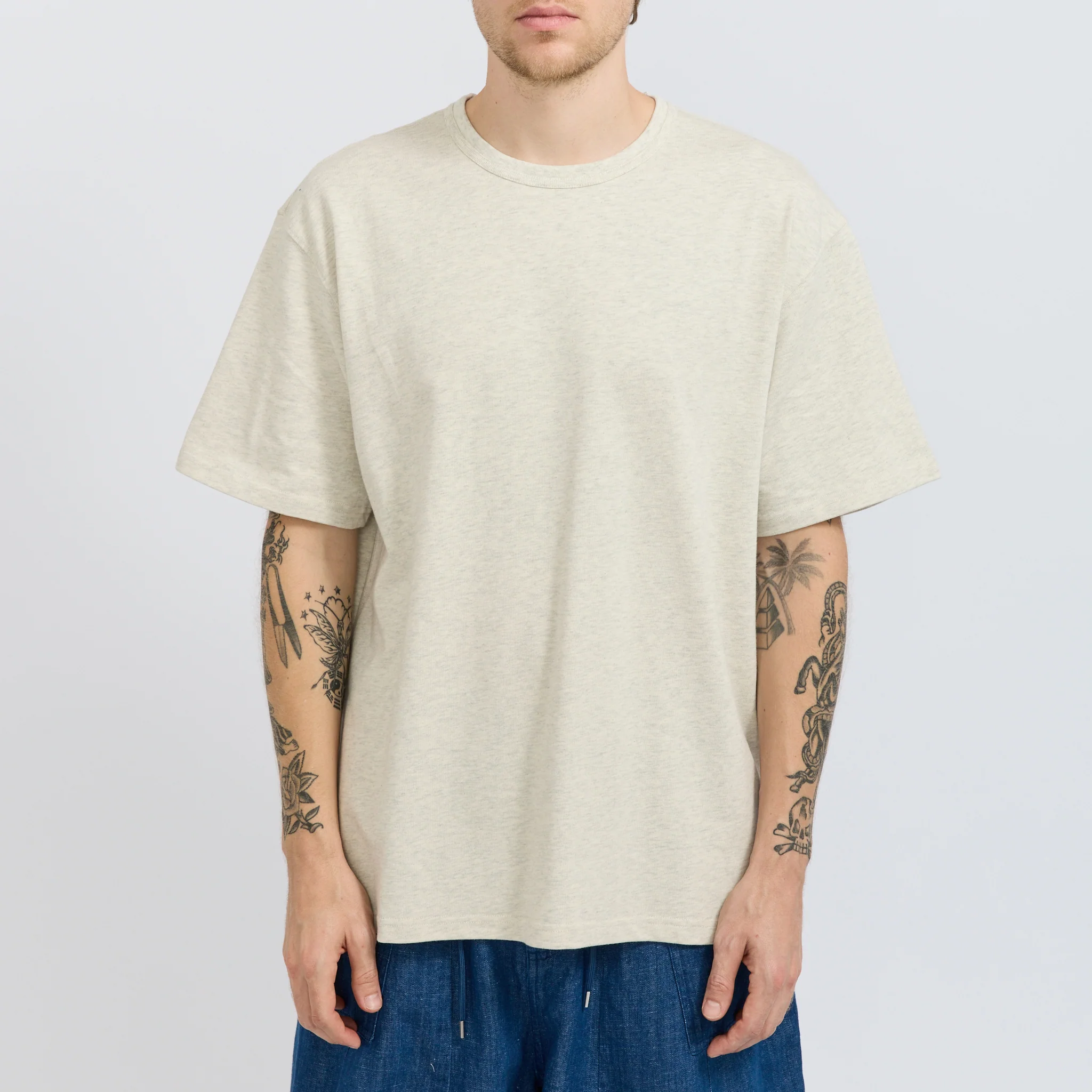 OG Double Rib Oversized Tee Oatmeal - Image 5
