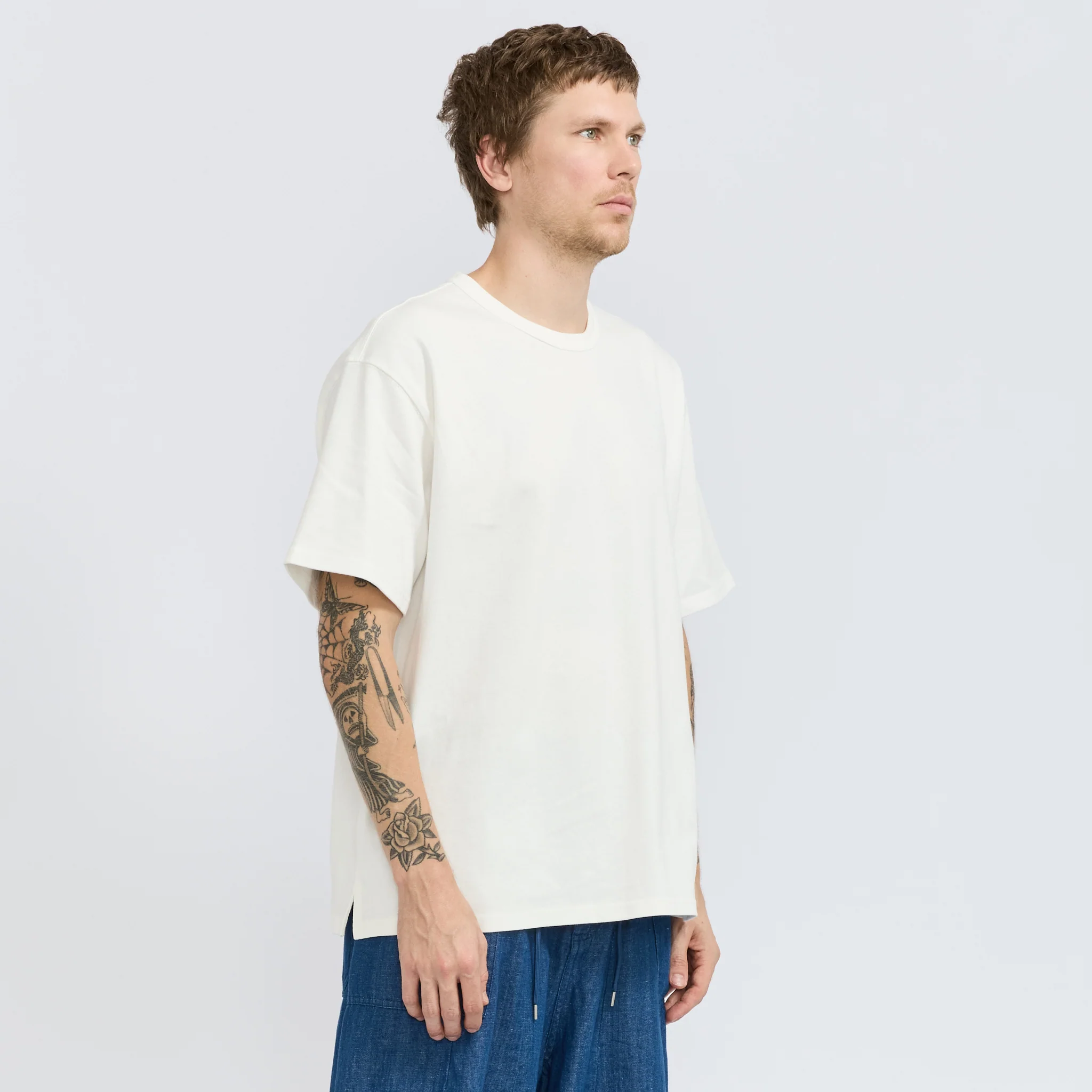OG Double Rib Oversized Tee White - Image 3