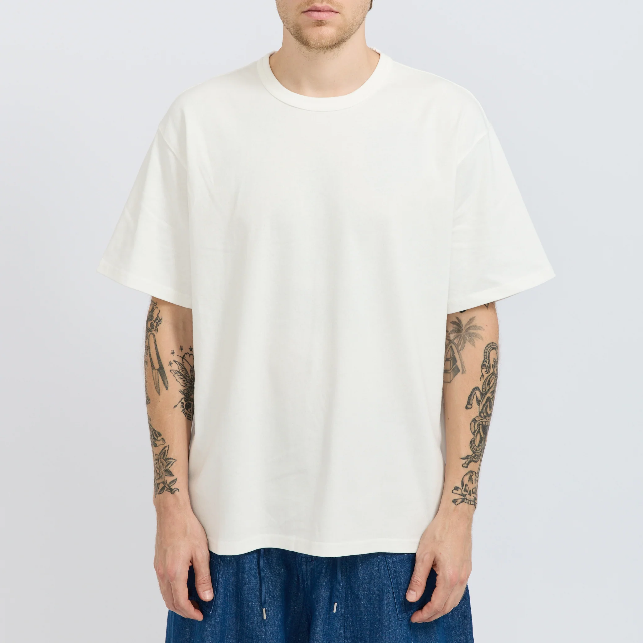 OG Double Rib Oversized Tee White - Image 5