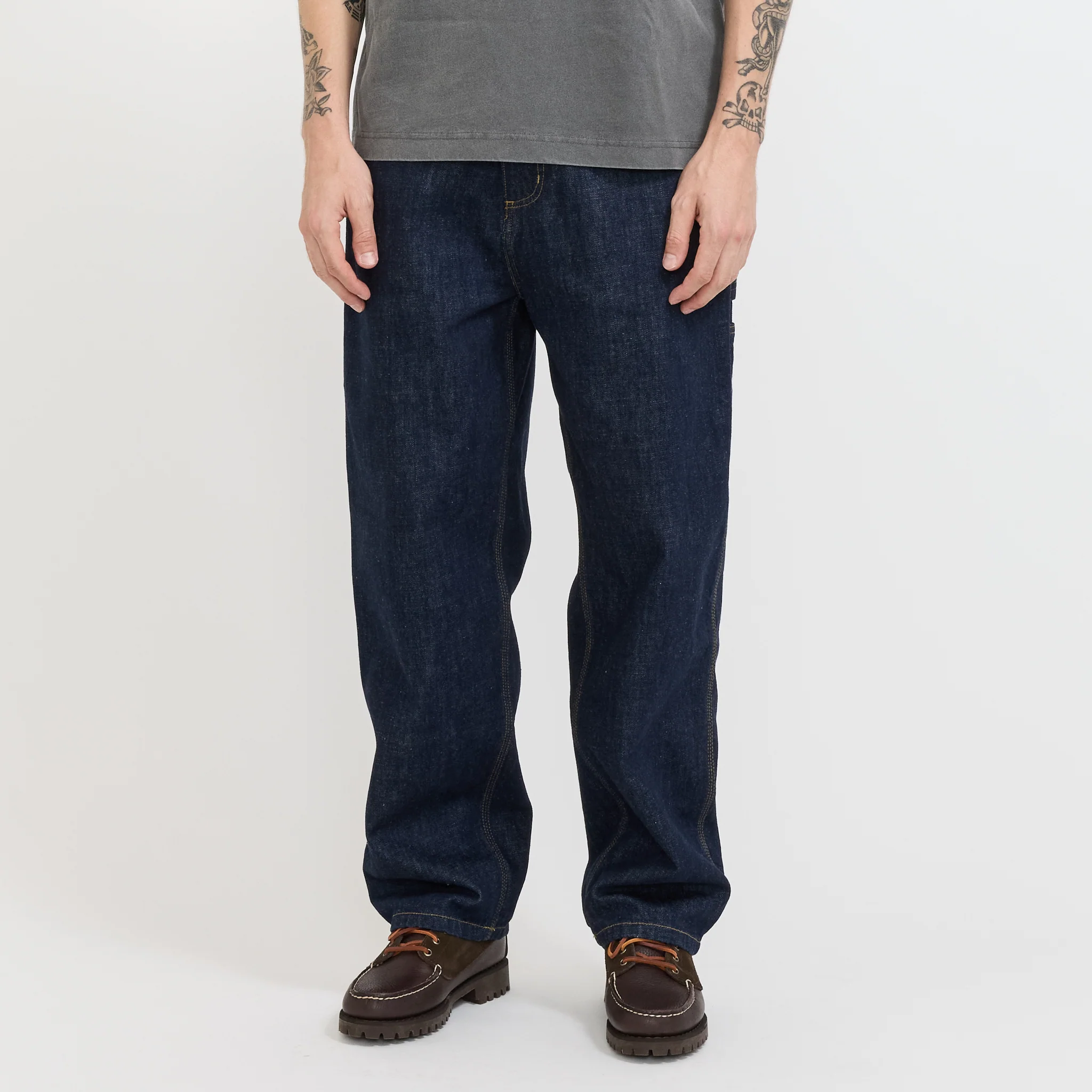 OG Single Knee Pant Blue Rinsed