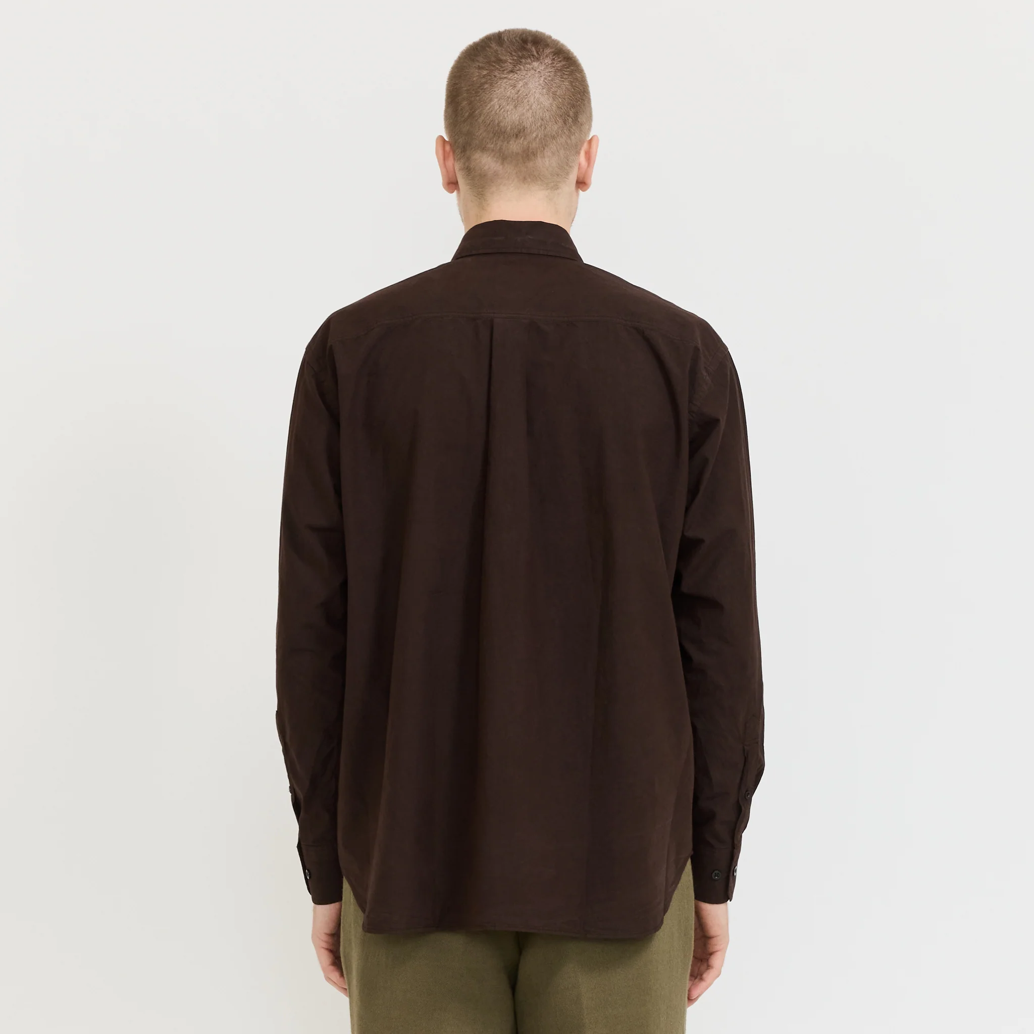 Ole Fatigue Cotton Tencel Shirt Espresso - Image 4