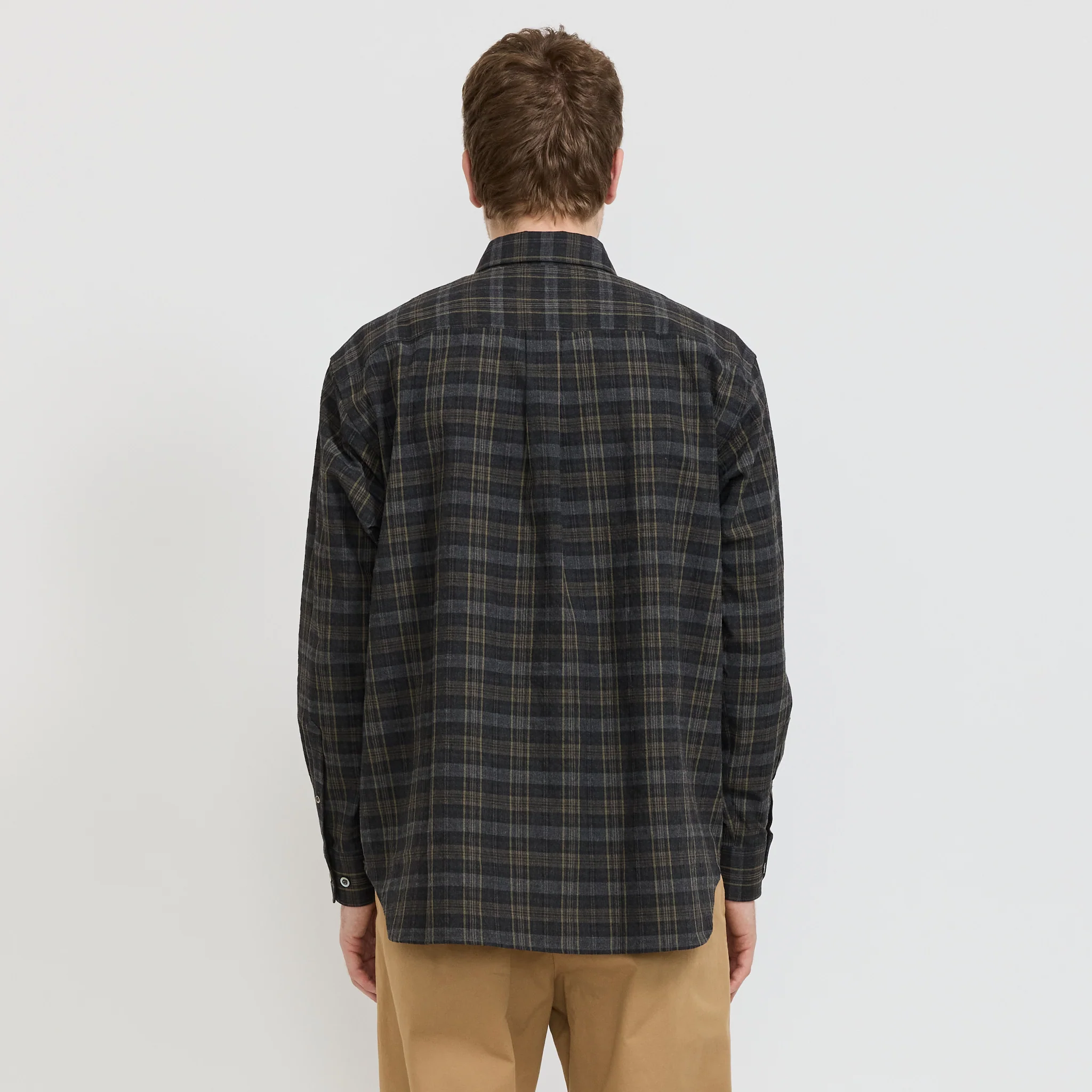 Ole Oversized Wool Check Shirt - Image 4