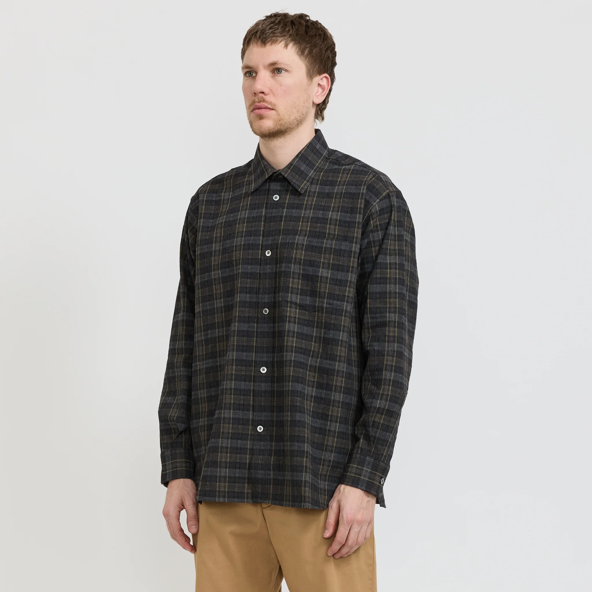Ole Oversized Wool Check Shirt - Image 6