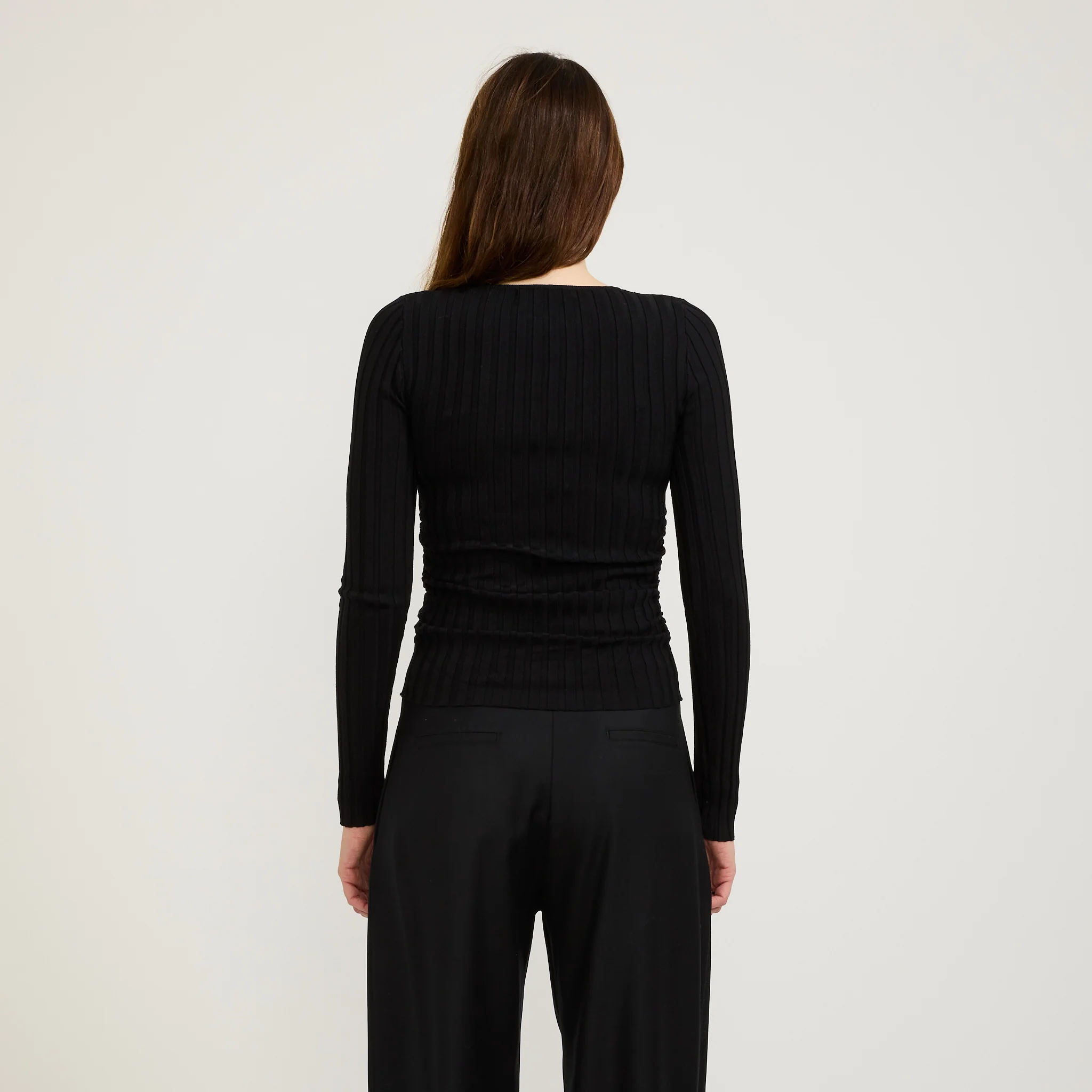 Olivia Knit Top Black - Image 4