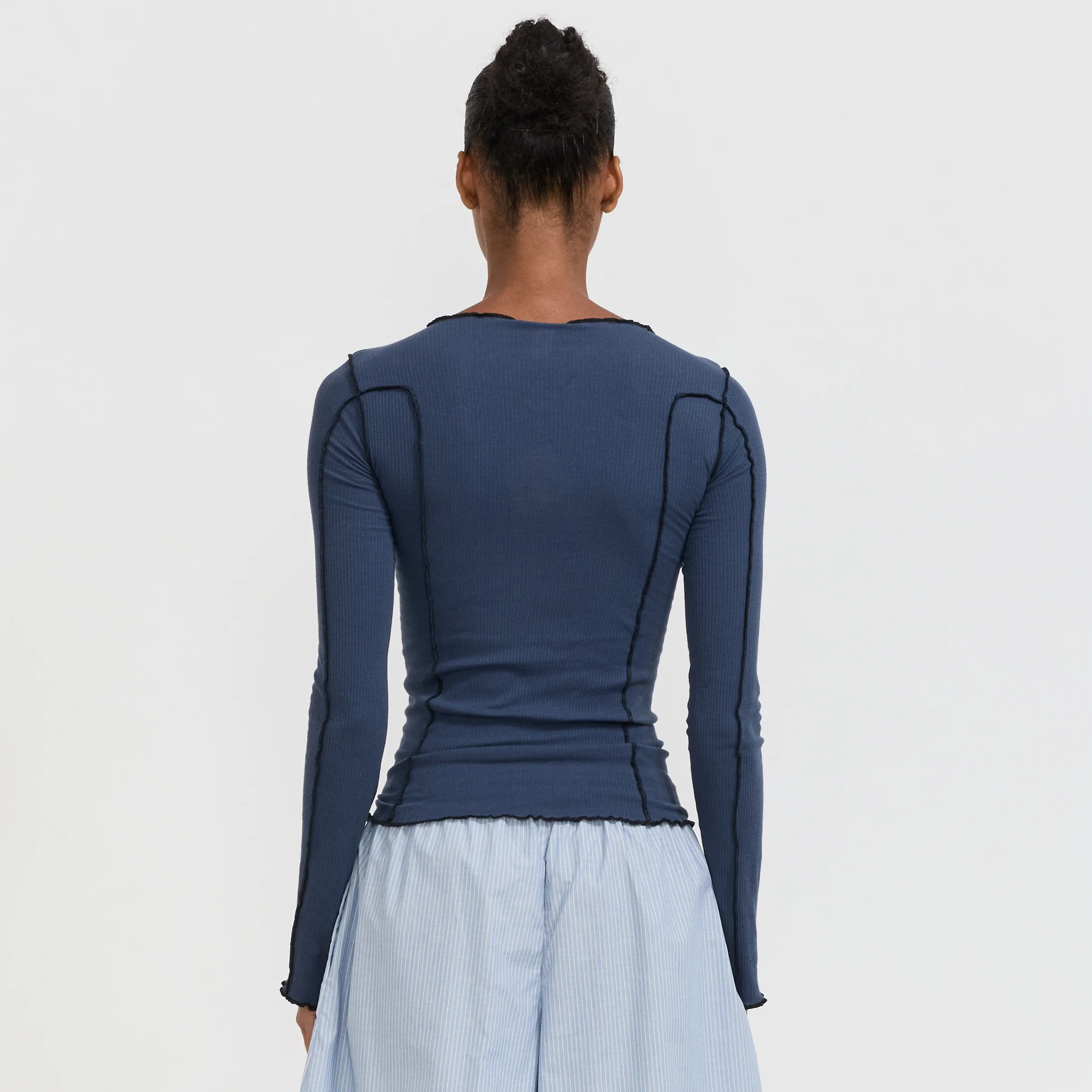 Omato Long Sleeve Tee Preston Blue - Image 4