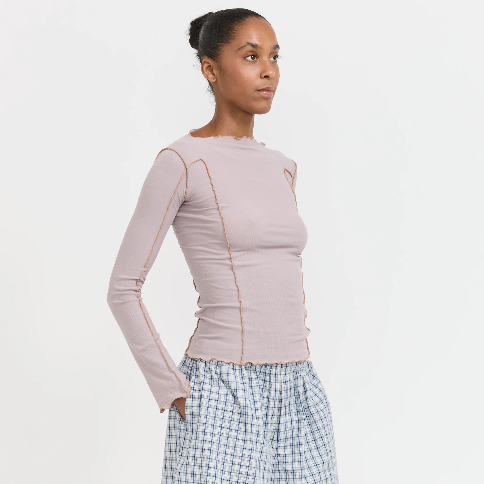 Omato Long Sleeve Tee Verbe Purple/Aural - Image 3
