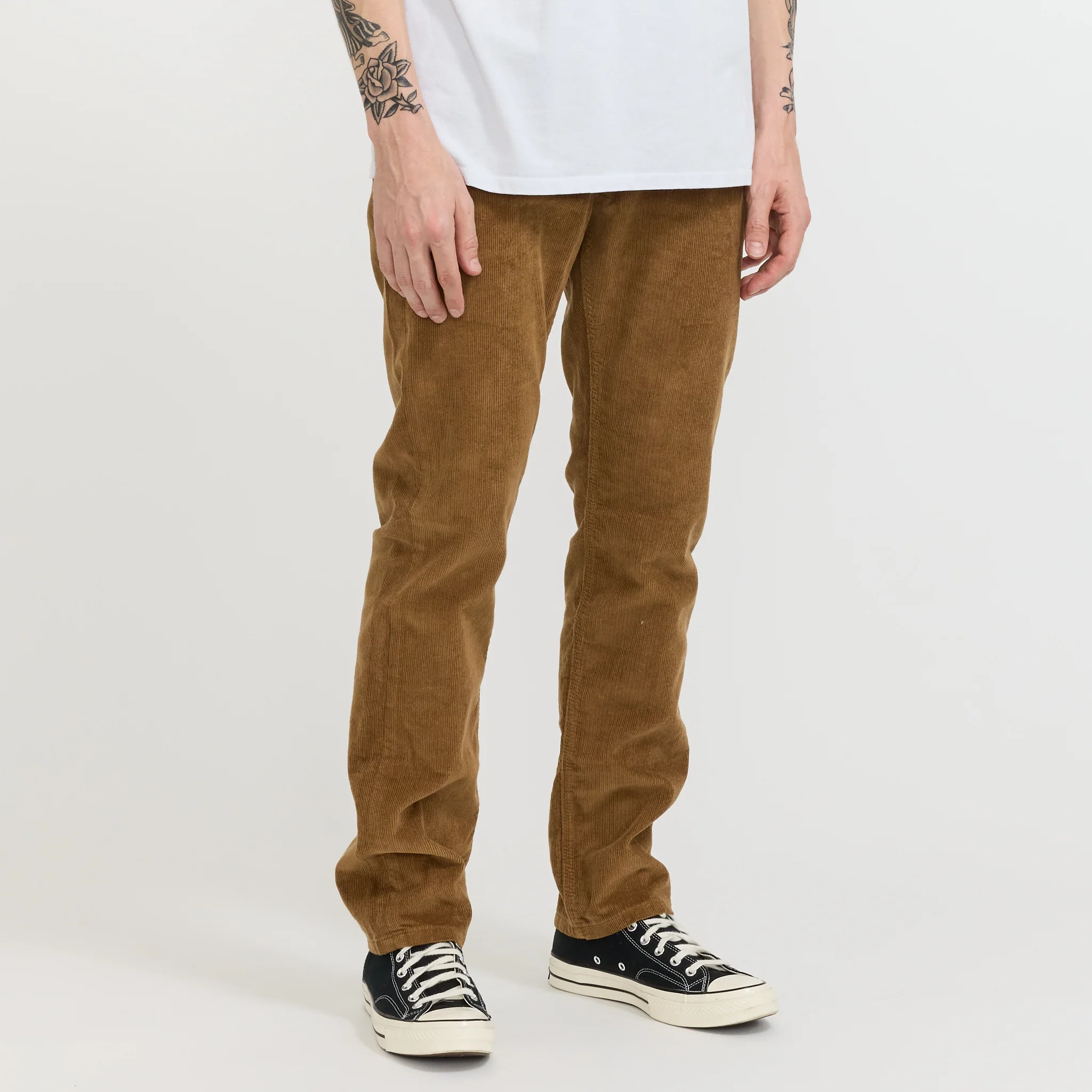 Organic Cotton Corduroy Jeans - Reg Coriander Brown