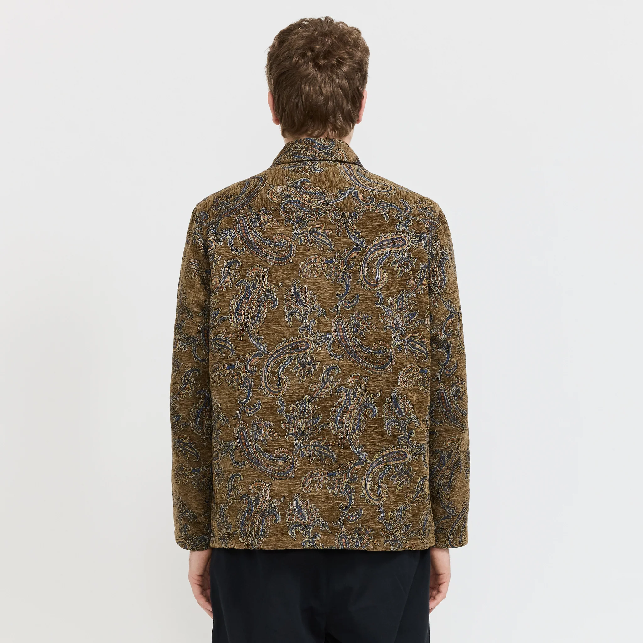 Ormiston Jacket Olive Paisley Jacquard - Image 4