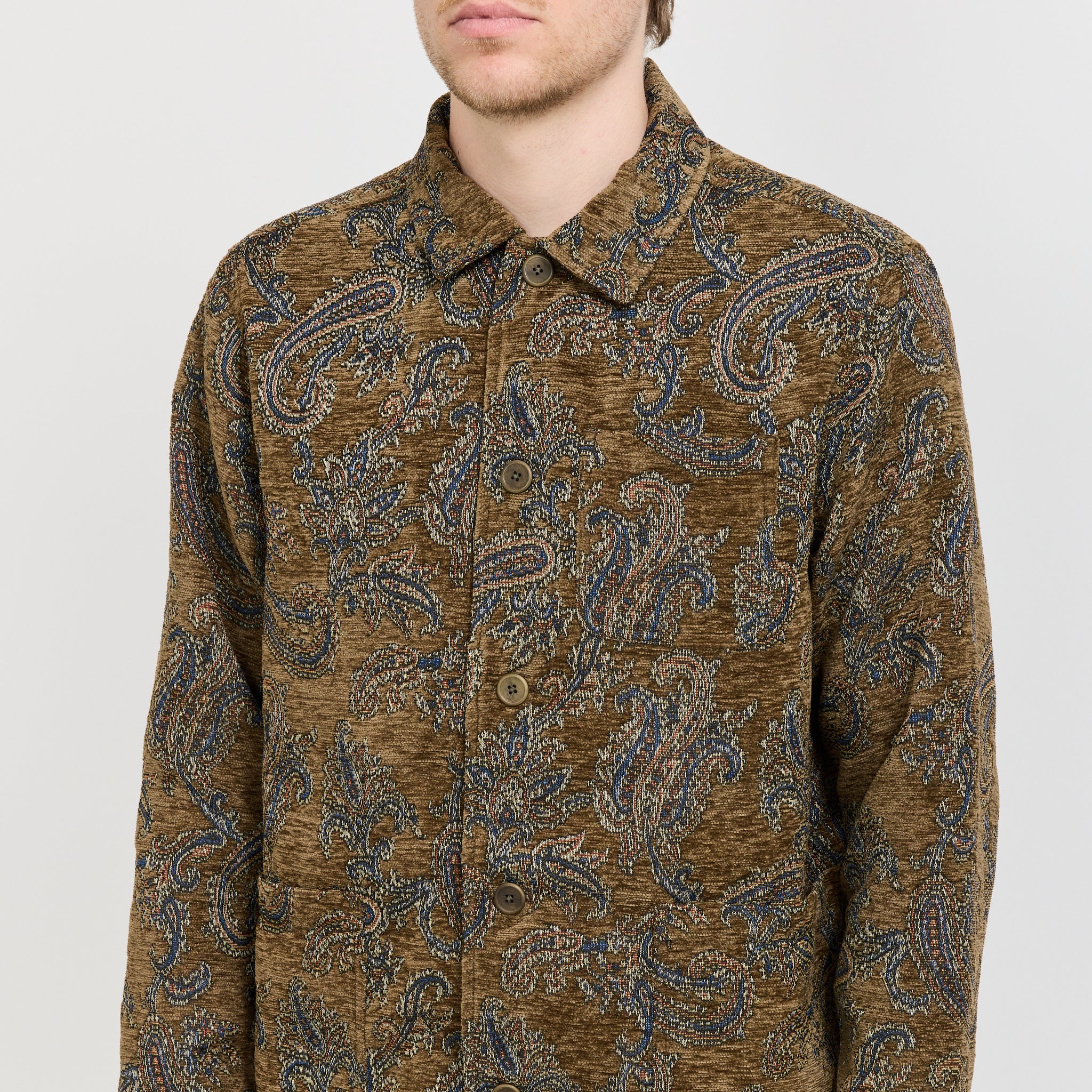 Ormiston Jacket Olive Paisley Jacquard - Image 5