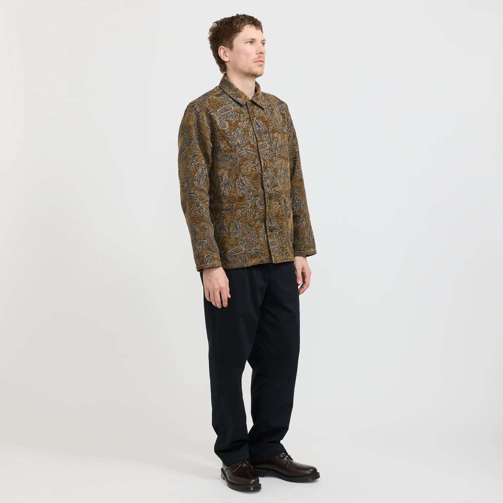 Ormiston Jacket Olive Paisley Jacquard - Image 7