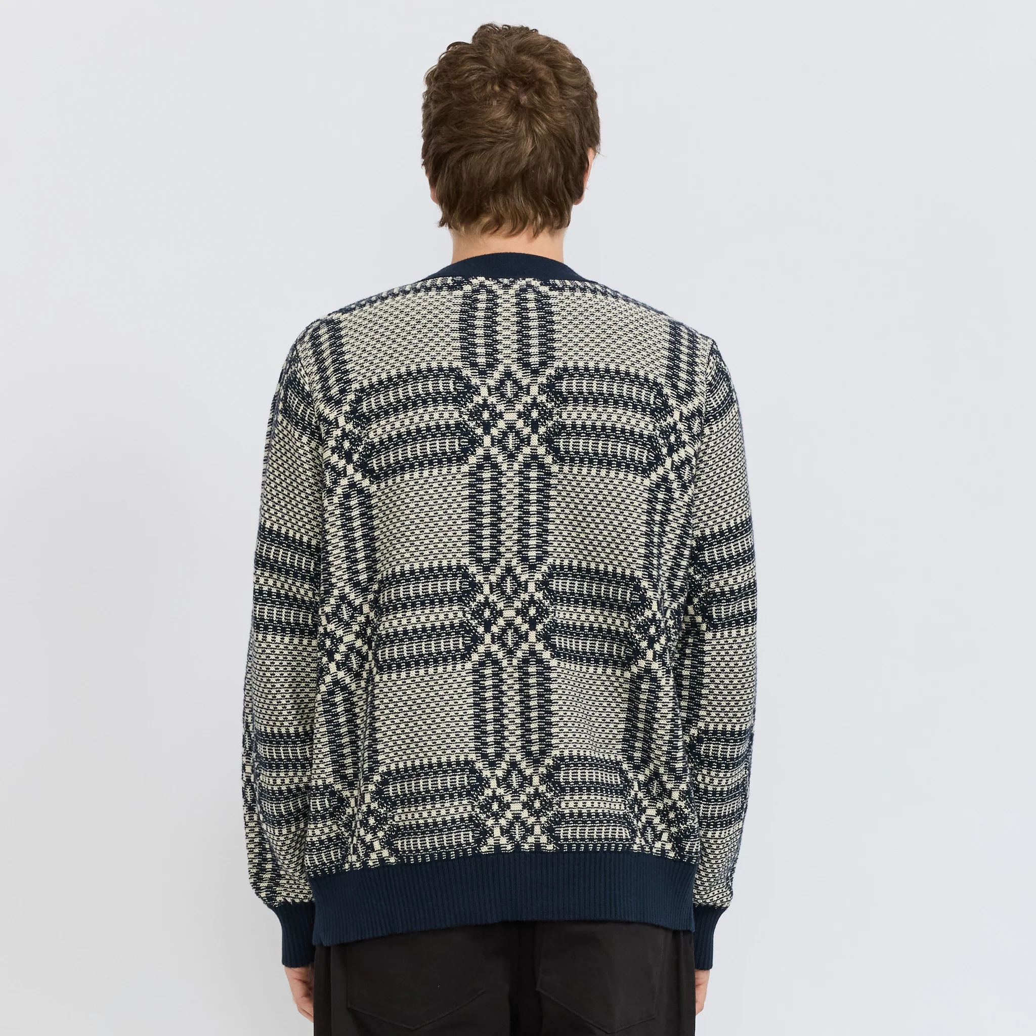 Overshot Cardigan Midnight - Image 4