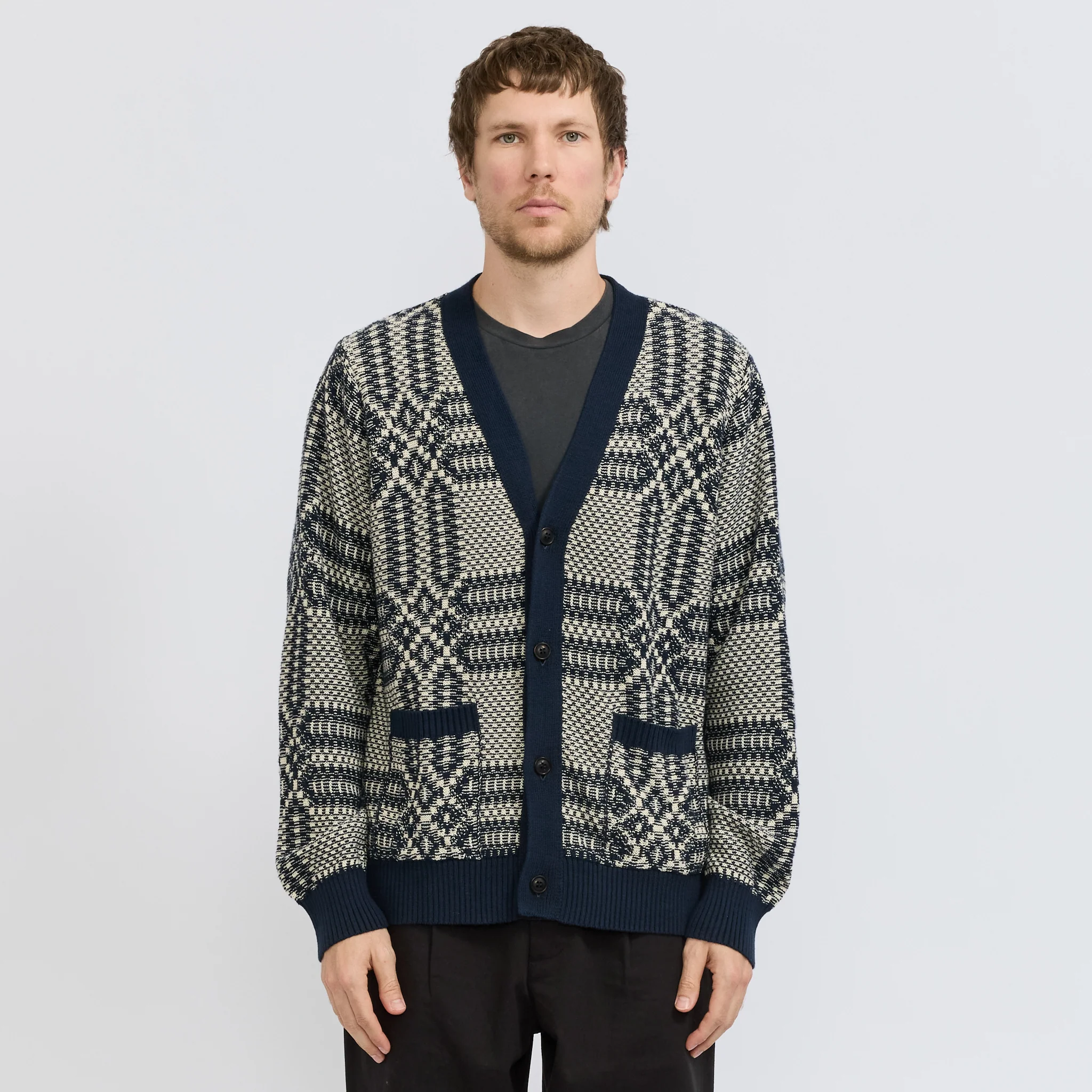 Overshot Cardigan Midnight - Image 5