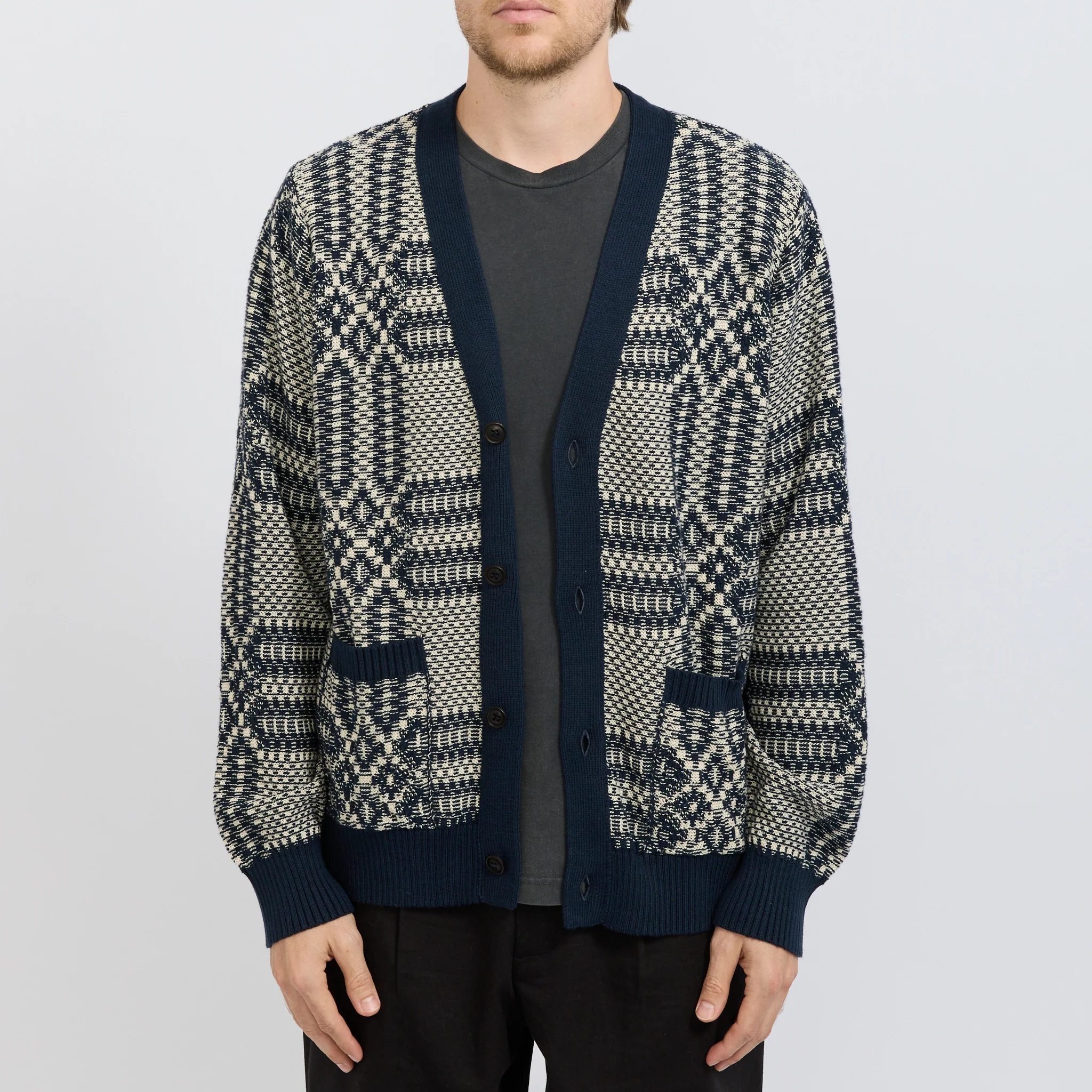 Overshot Cardigan Midnight - Image 6