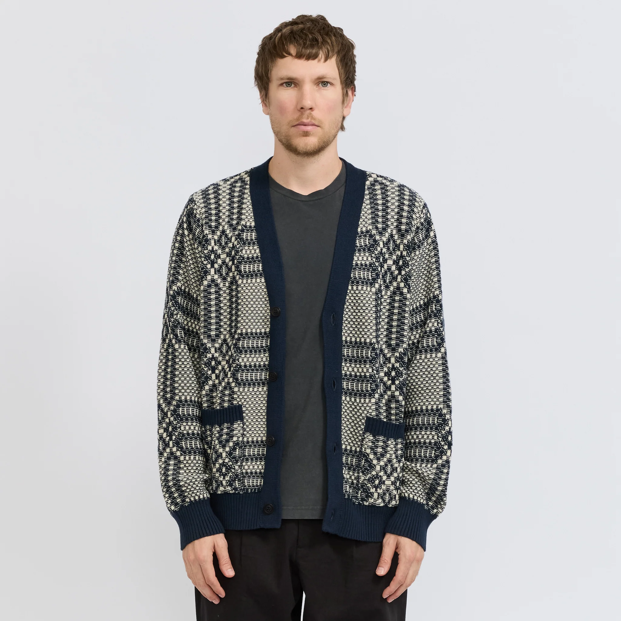 Overshot Cardigan Midnight - Image 7