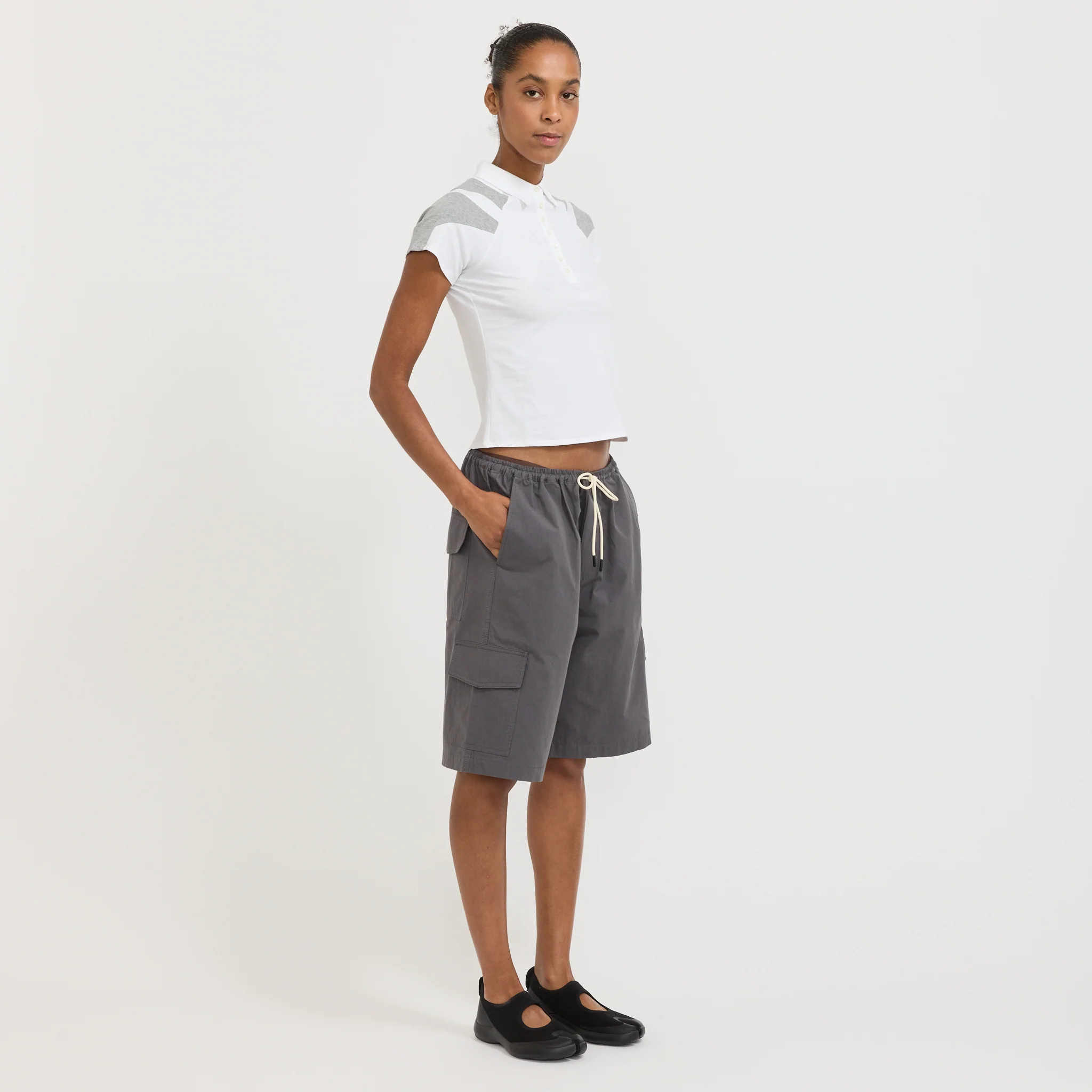 Paige Polo Tee White - Image 3