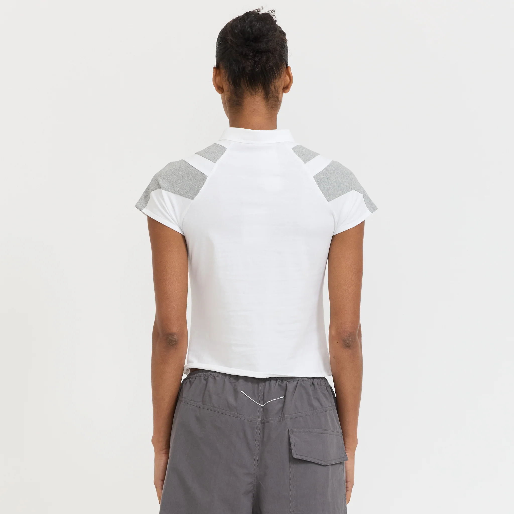 Paige Polo Tee White - Image 4