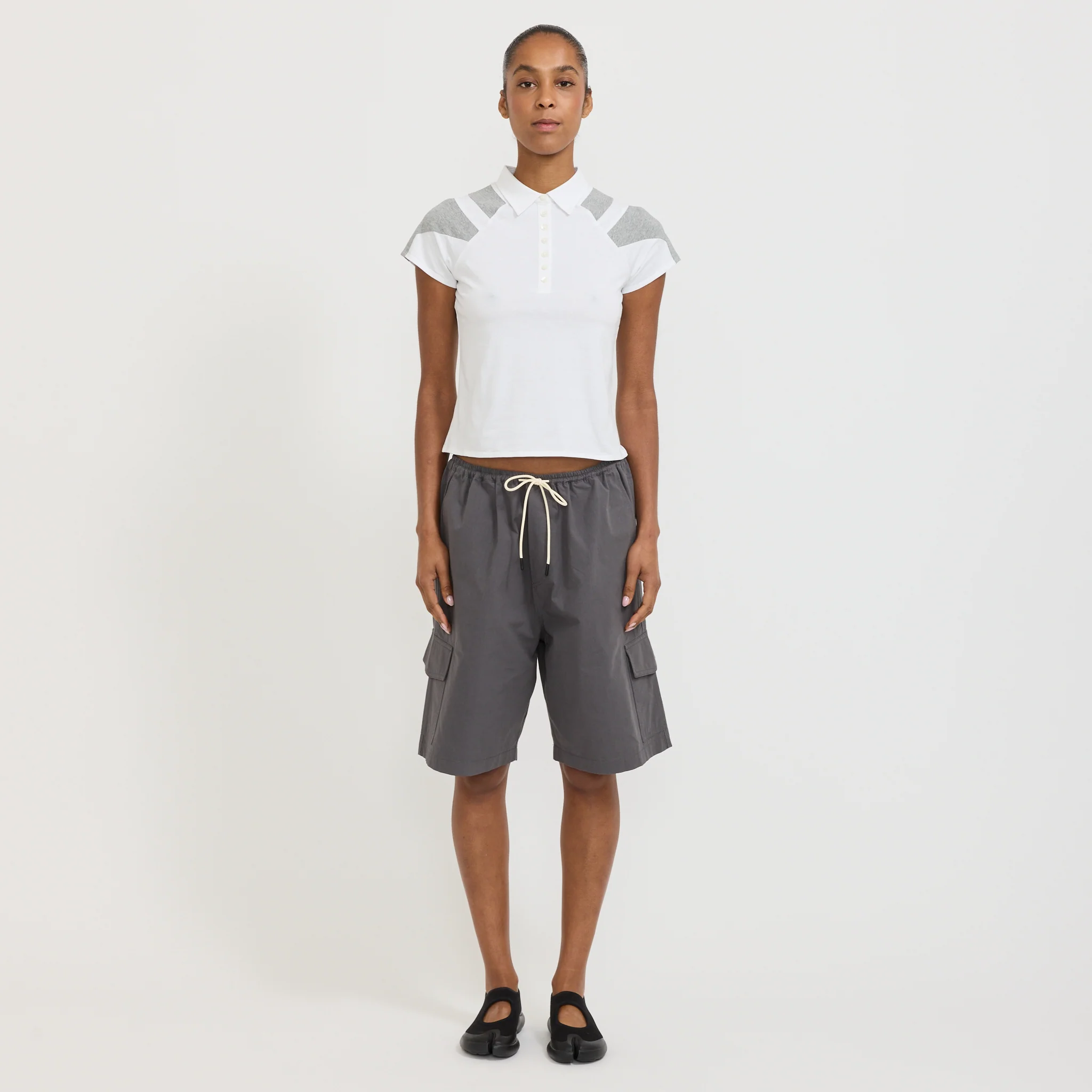 Paige Polo Tee White - Image 6