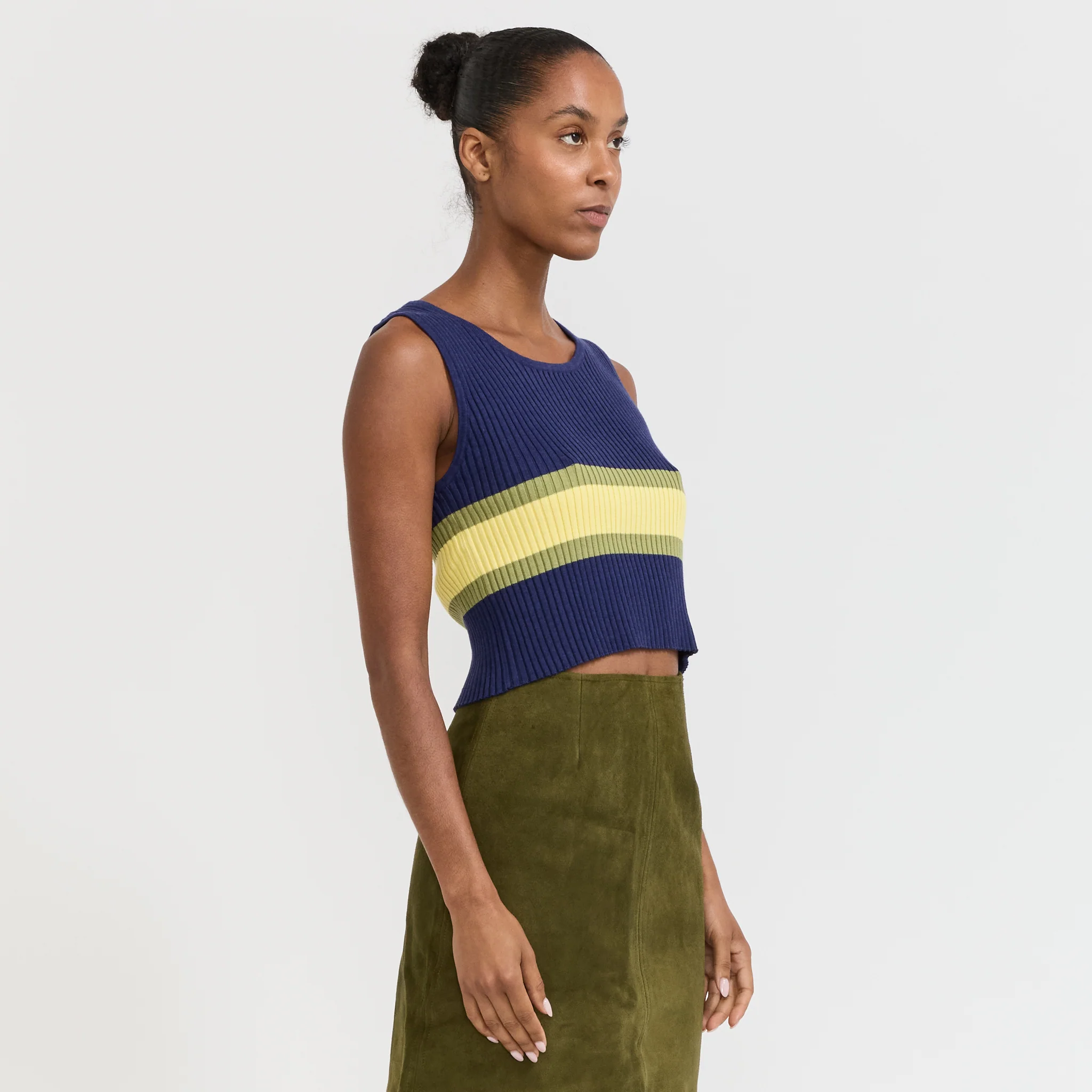 Parker Double Up Sweater Navy Stripe - Image 10