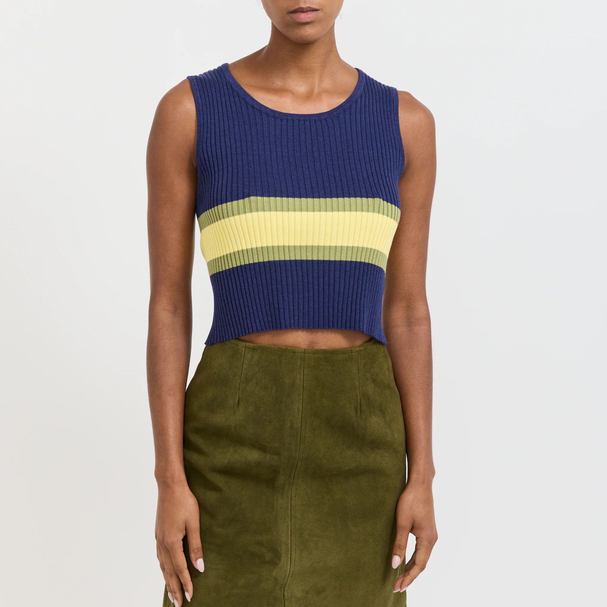 Parker Double Up Sweater Navy Stripe - Image 13