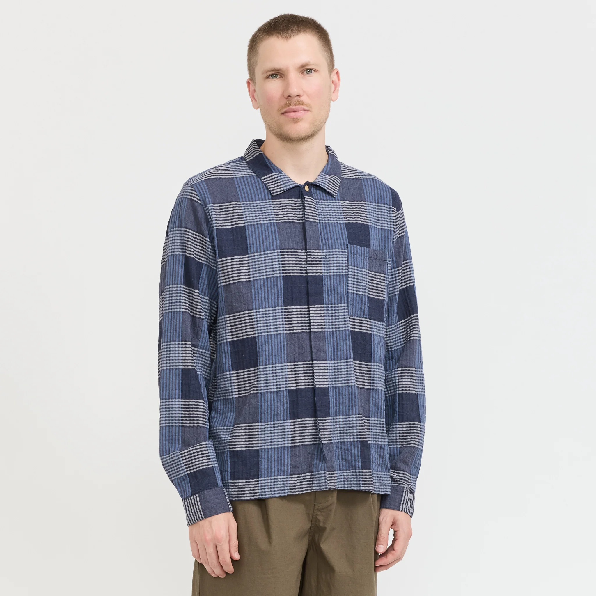 Patch Shirt Blue Multicheck - Image 7