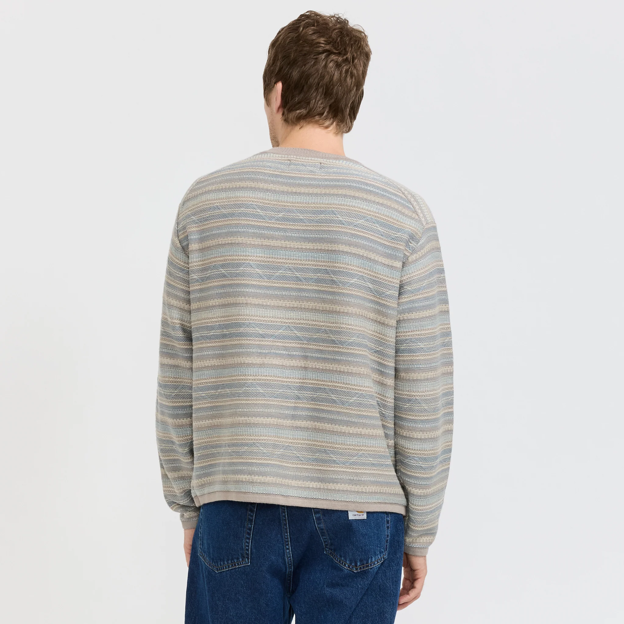 Pattern Knit Crew Slate - Image 4