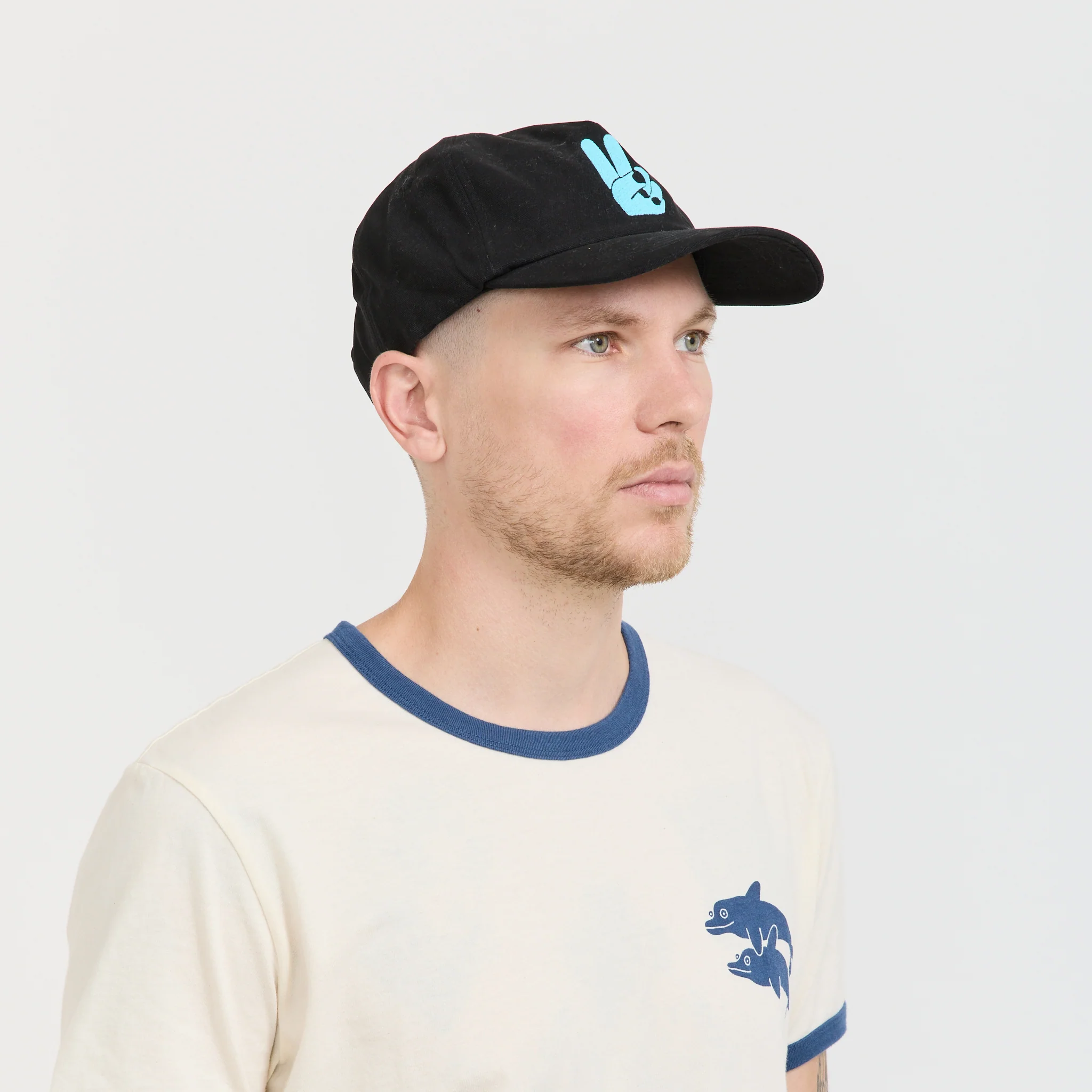 Peace Hat Faded Black - Image 4