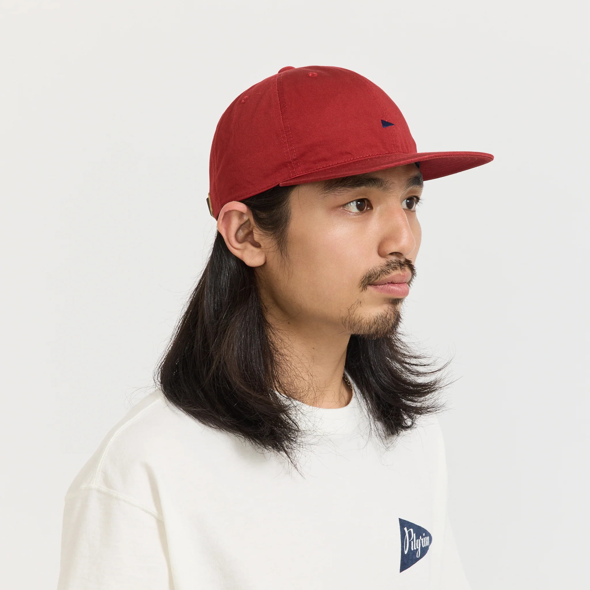 Pennant Twill Cap Red/Navy - Image 3