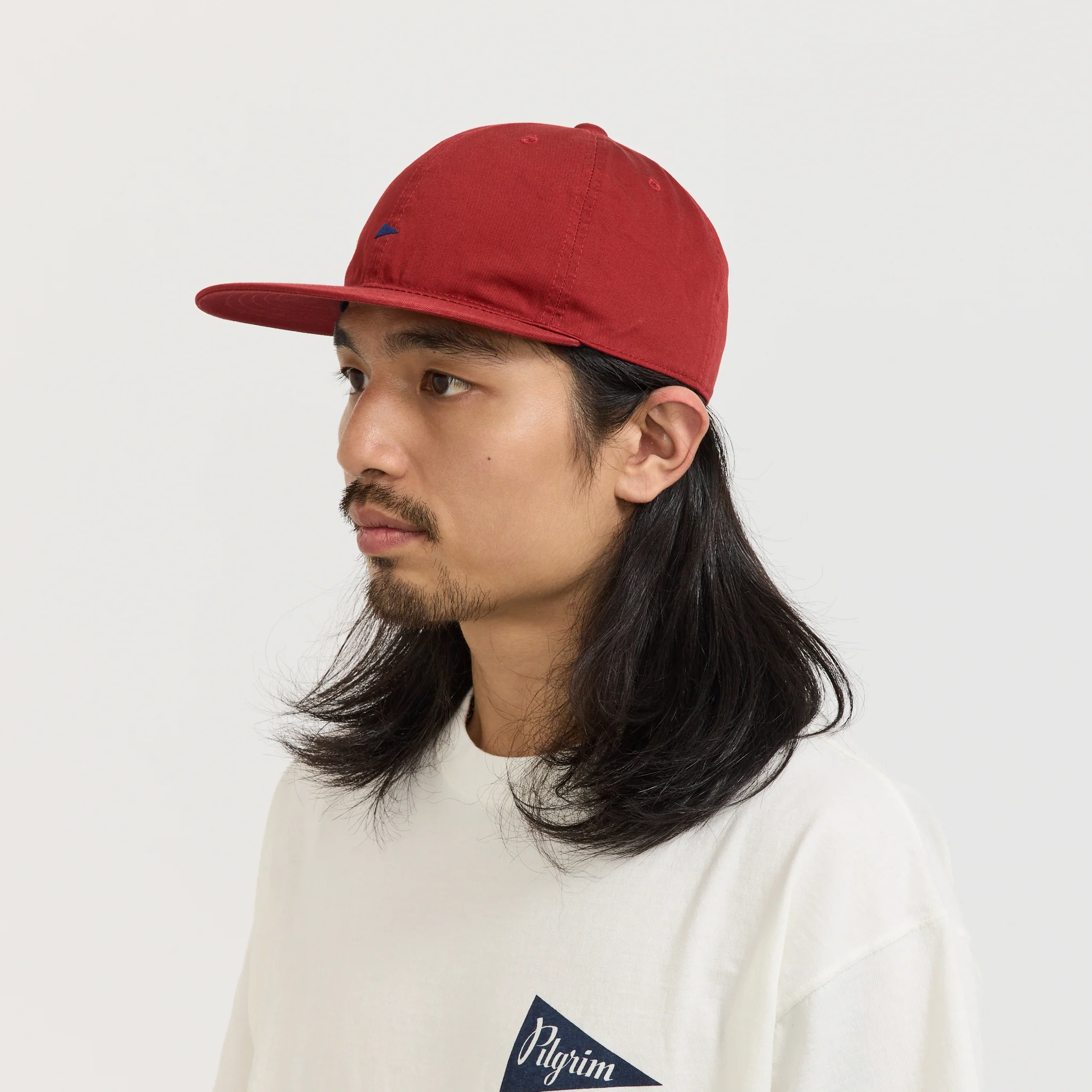 Pennant Twill Cap Red/Navy - Image 4