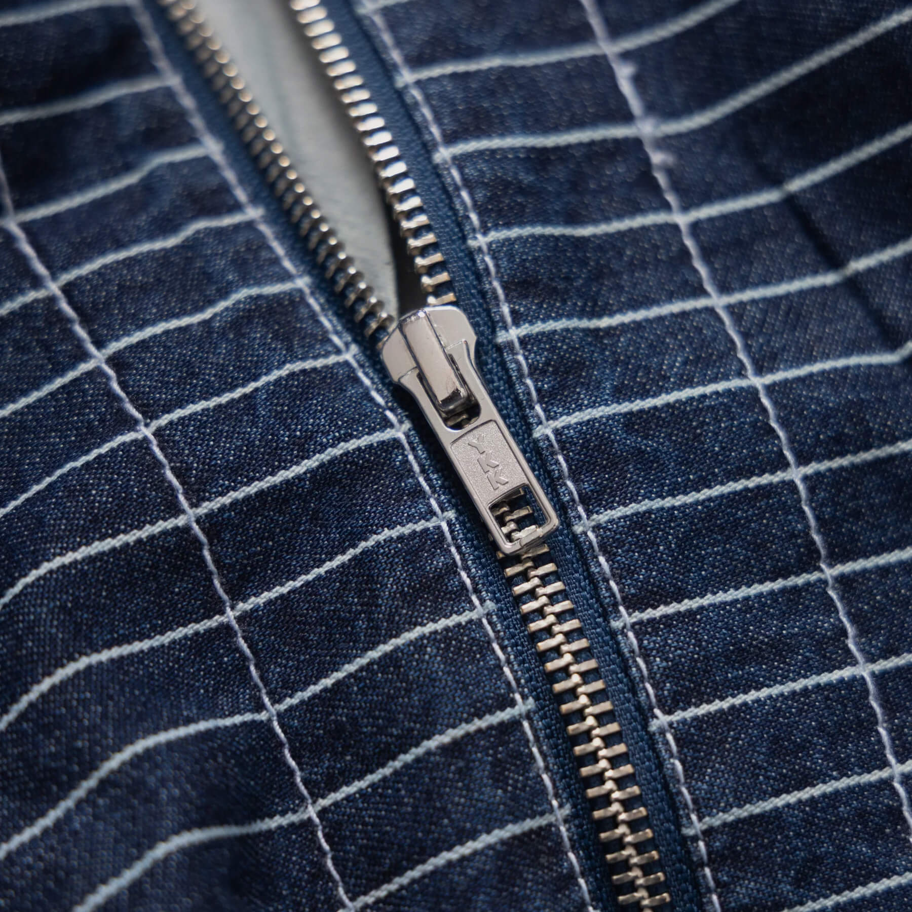 Pinstripe Denim Tote Indigo - Image 3