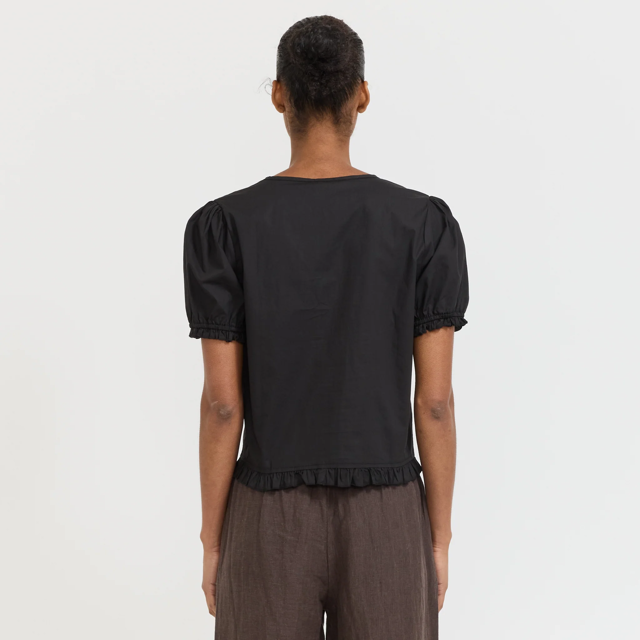 Pintuck Top Black - Image 4