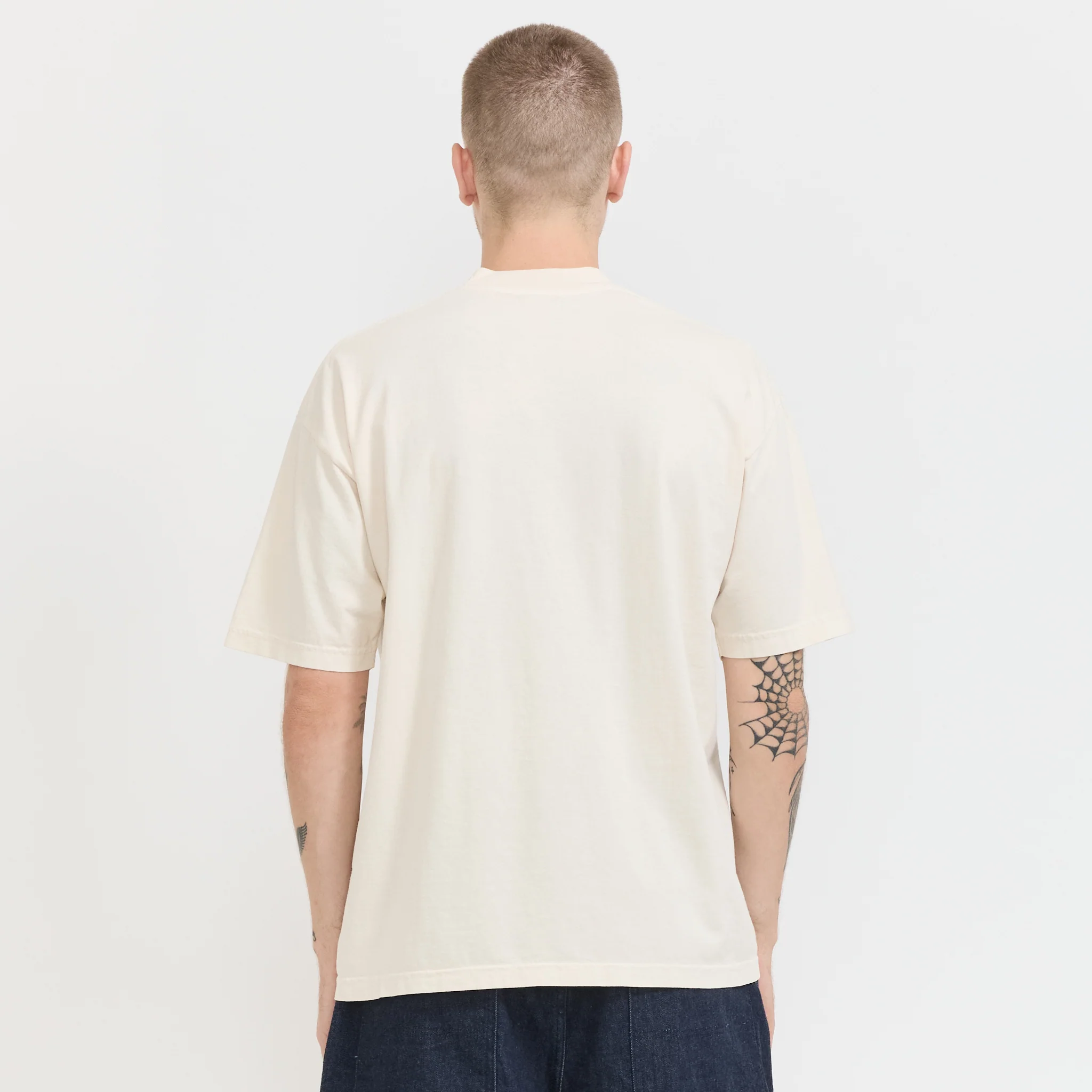 Plants Embroidered Tee Cream - Image 4