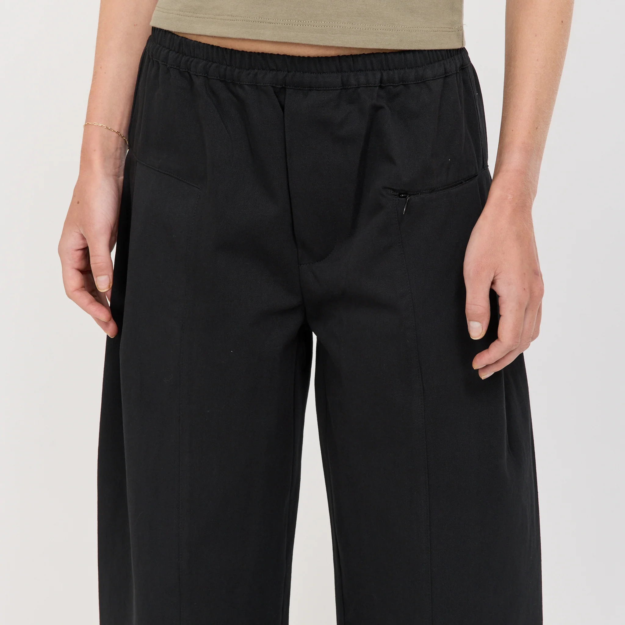 Pleat Pant Black - Image 5