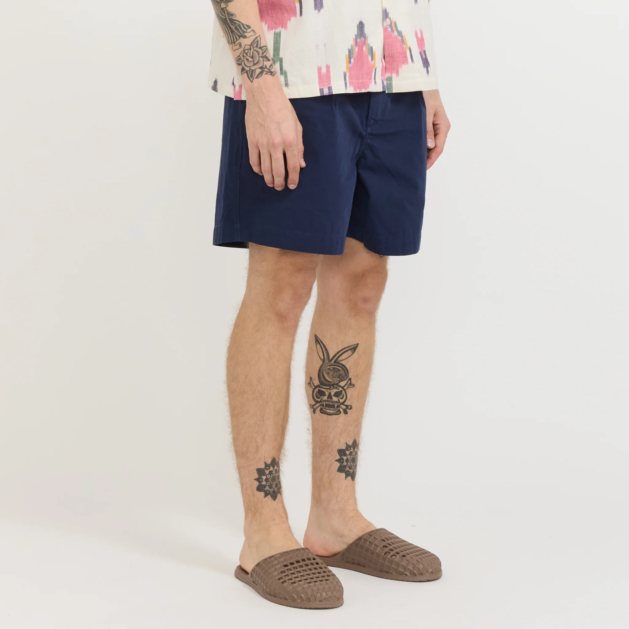 Pleat Short Navy - Image 3