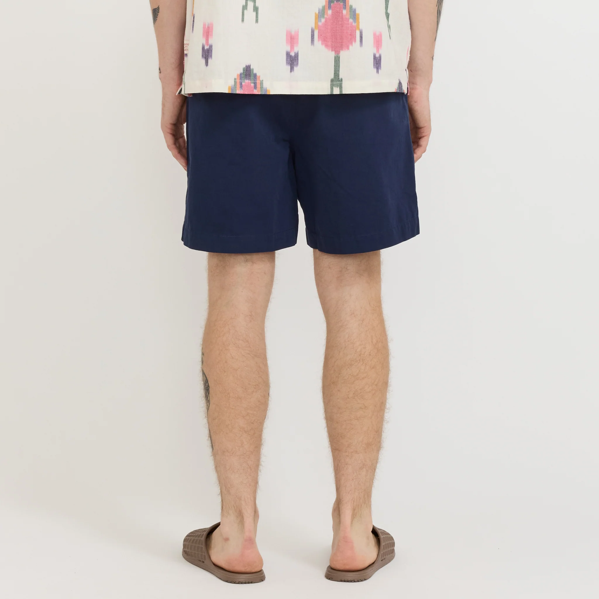 Pleat Short Navy - Image 4