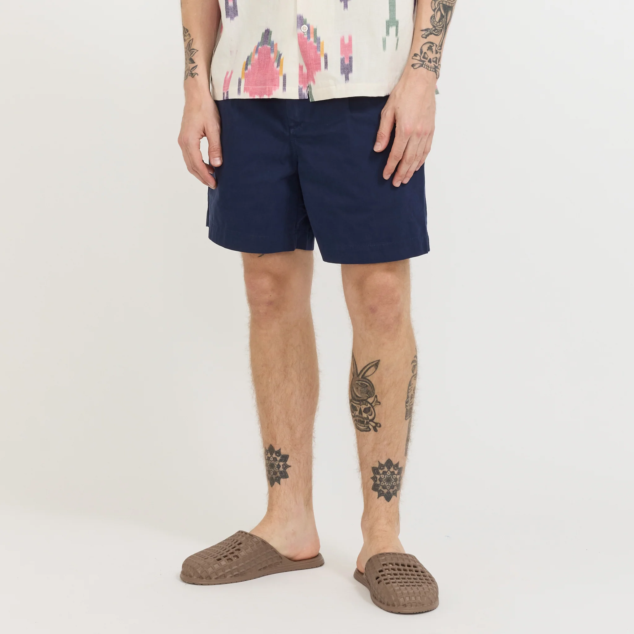 Pleat Short Navy - Image 8