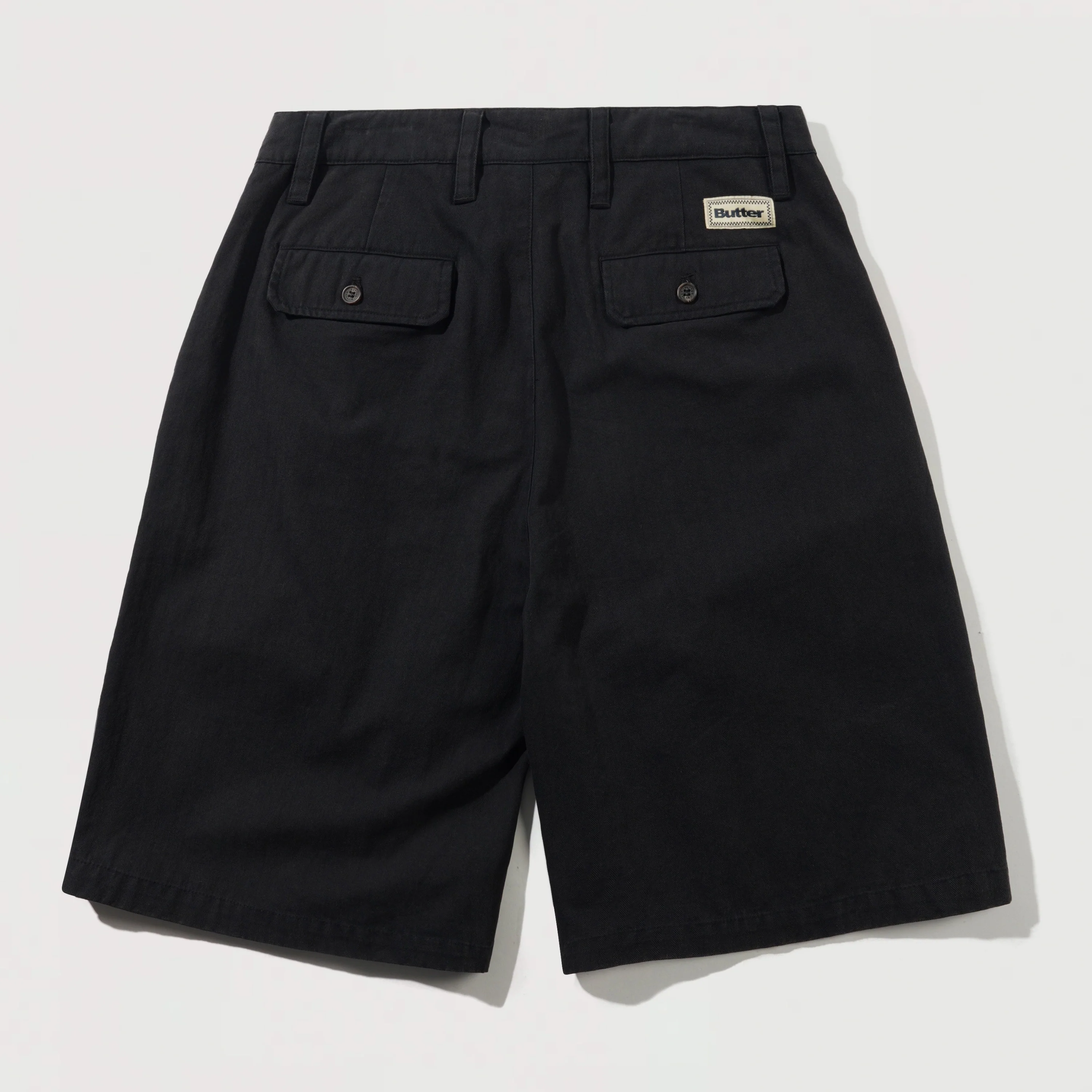 Pleated Shorts Washed Black - Image 2