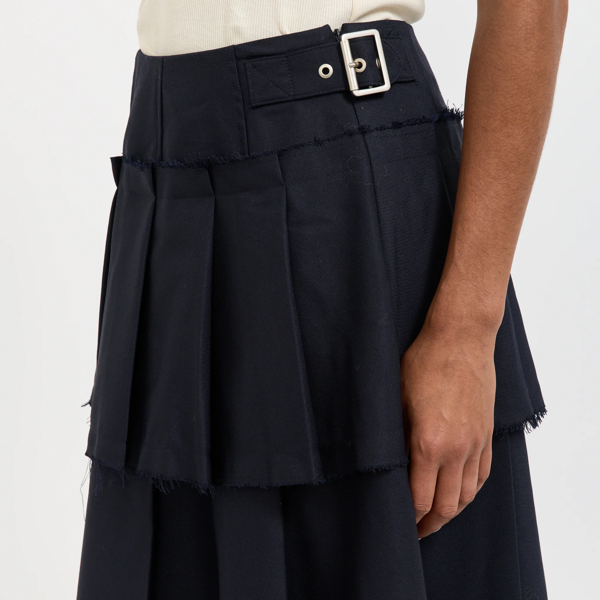 Pleated Skirt Midnight Blue - Image 7