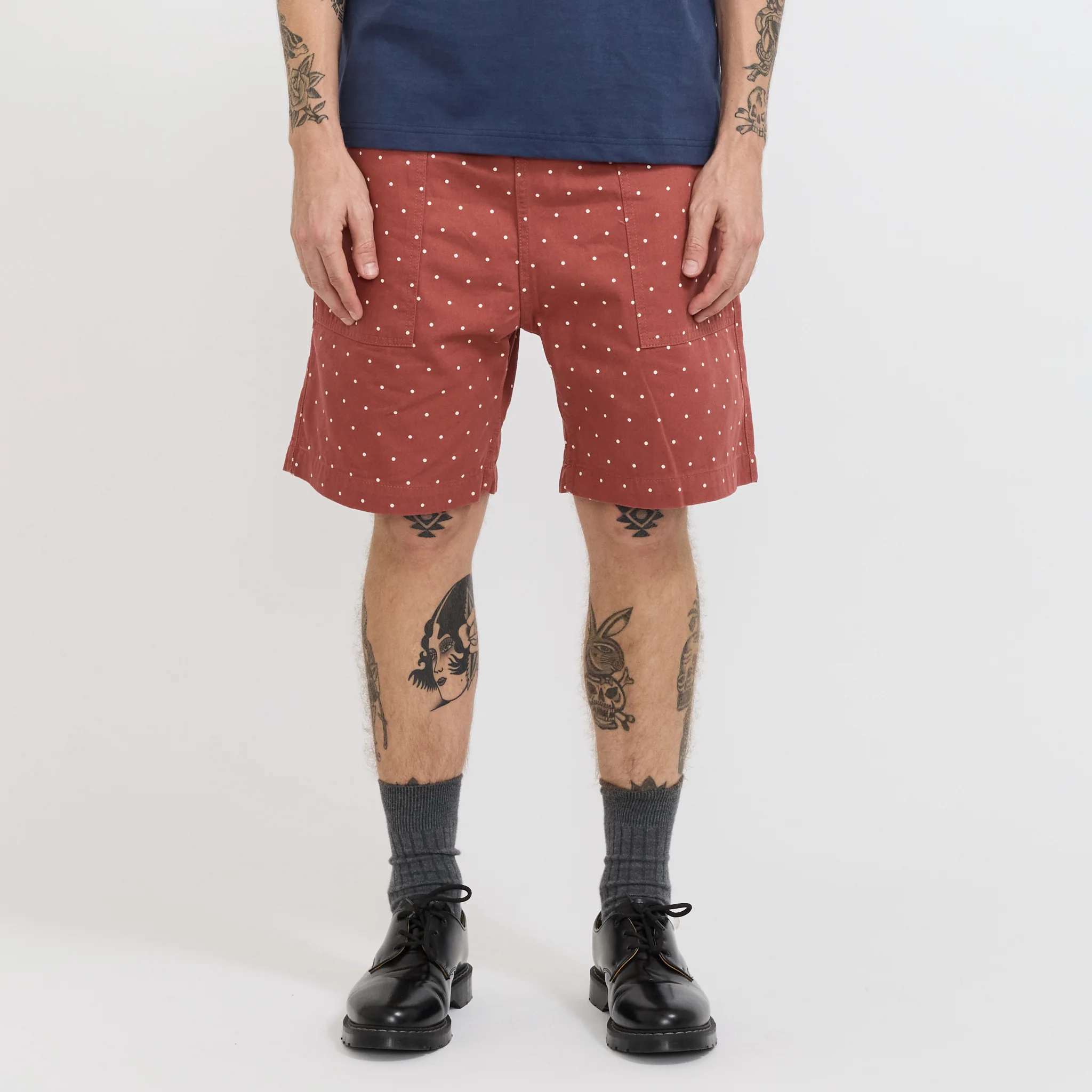 Polka Dot Chef Shorts Clay