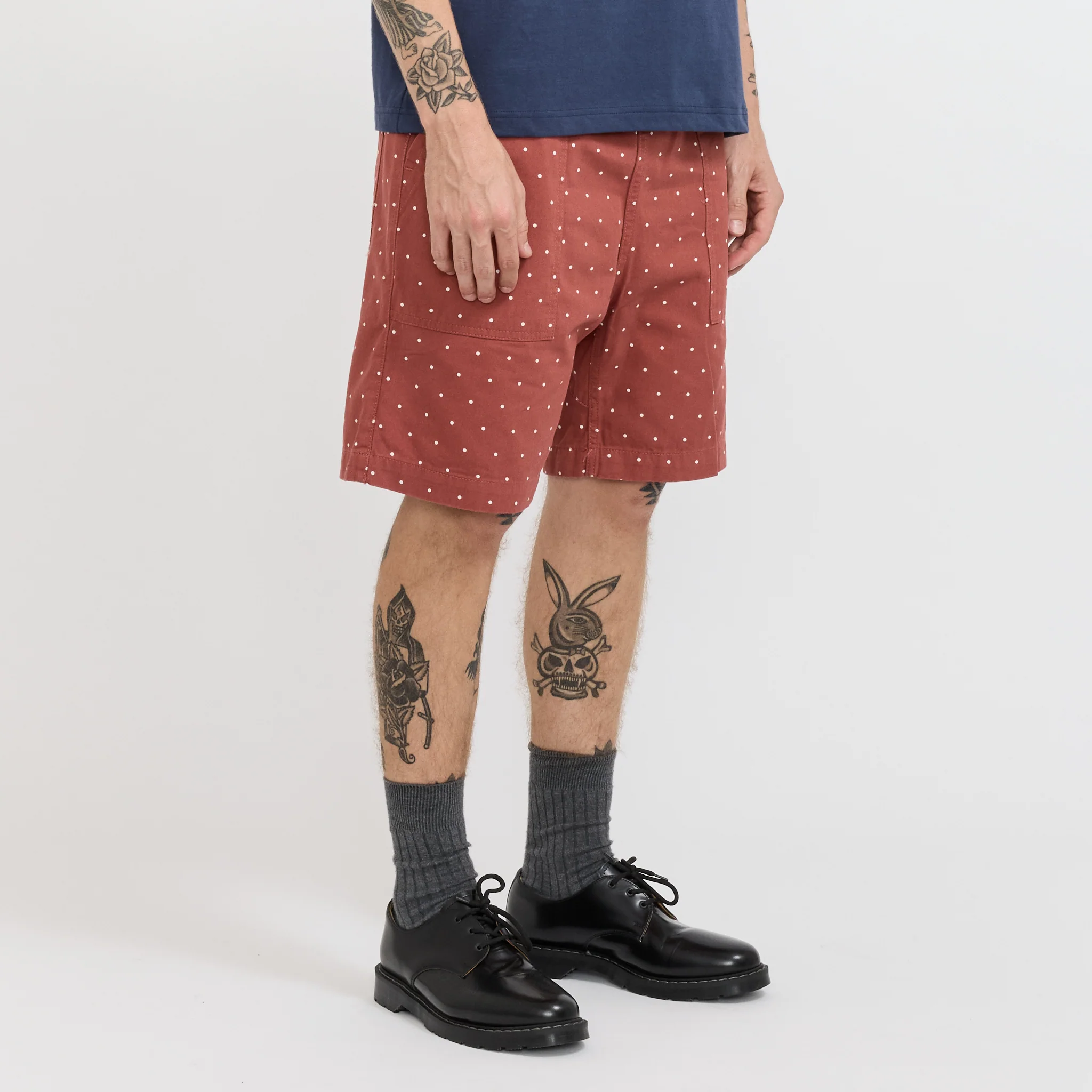Polka Dot Chef Shorts Clay - Image 3