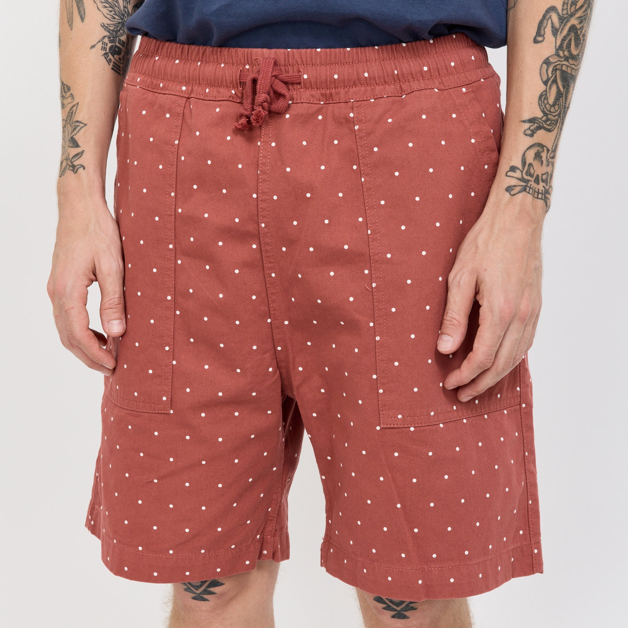 Polka Dot Chef Shorts Clay - Image 5