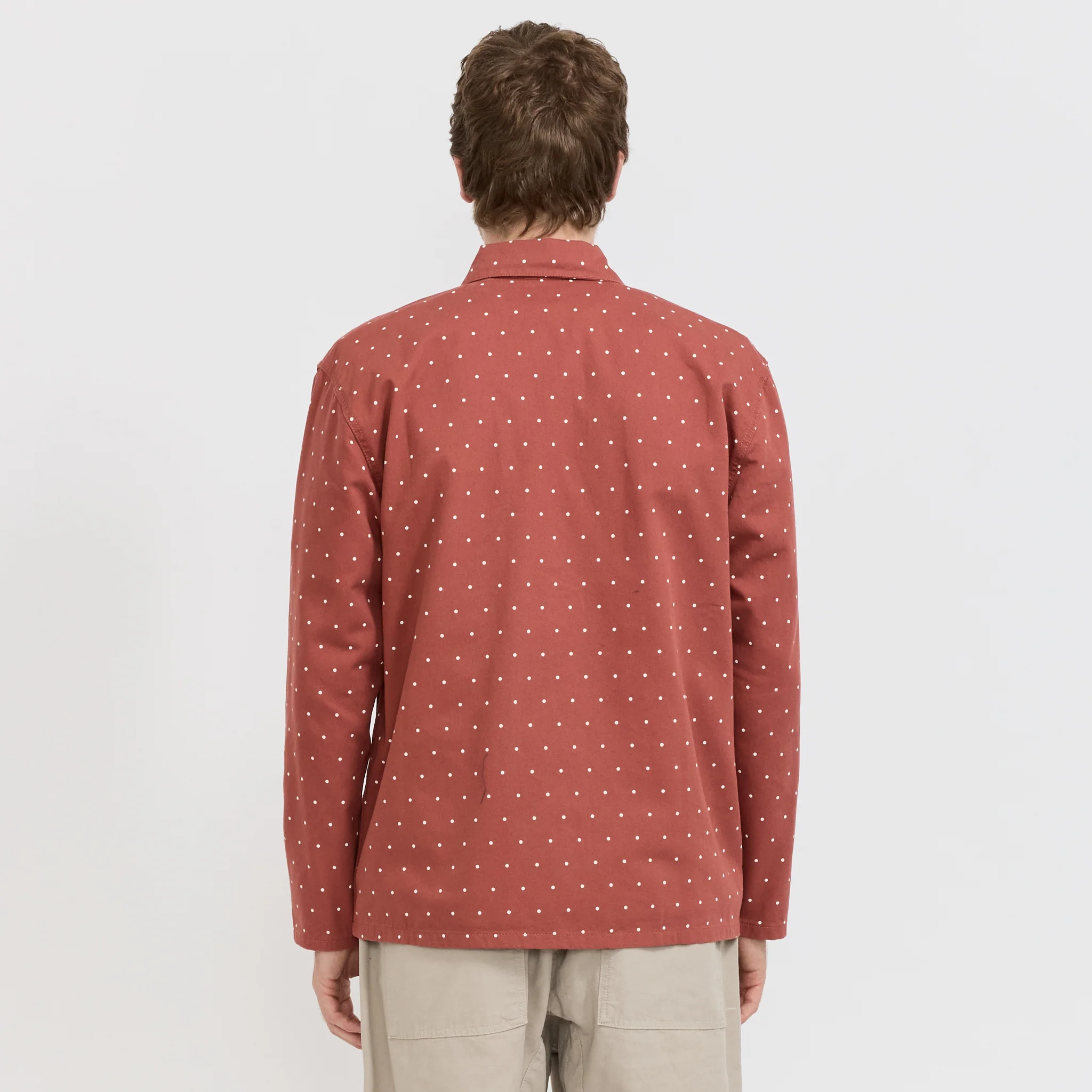 Polka Dot Chore Shirt Clay - Image 4