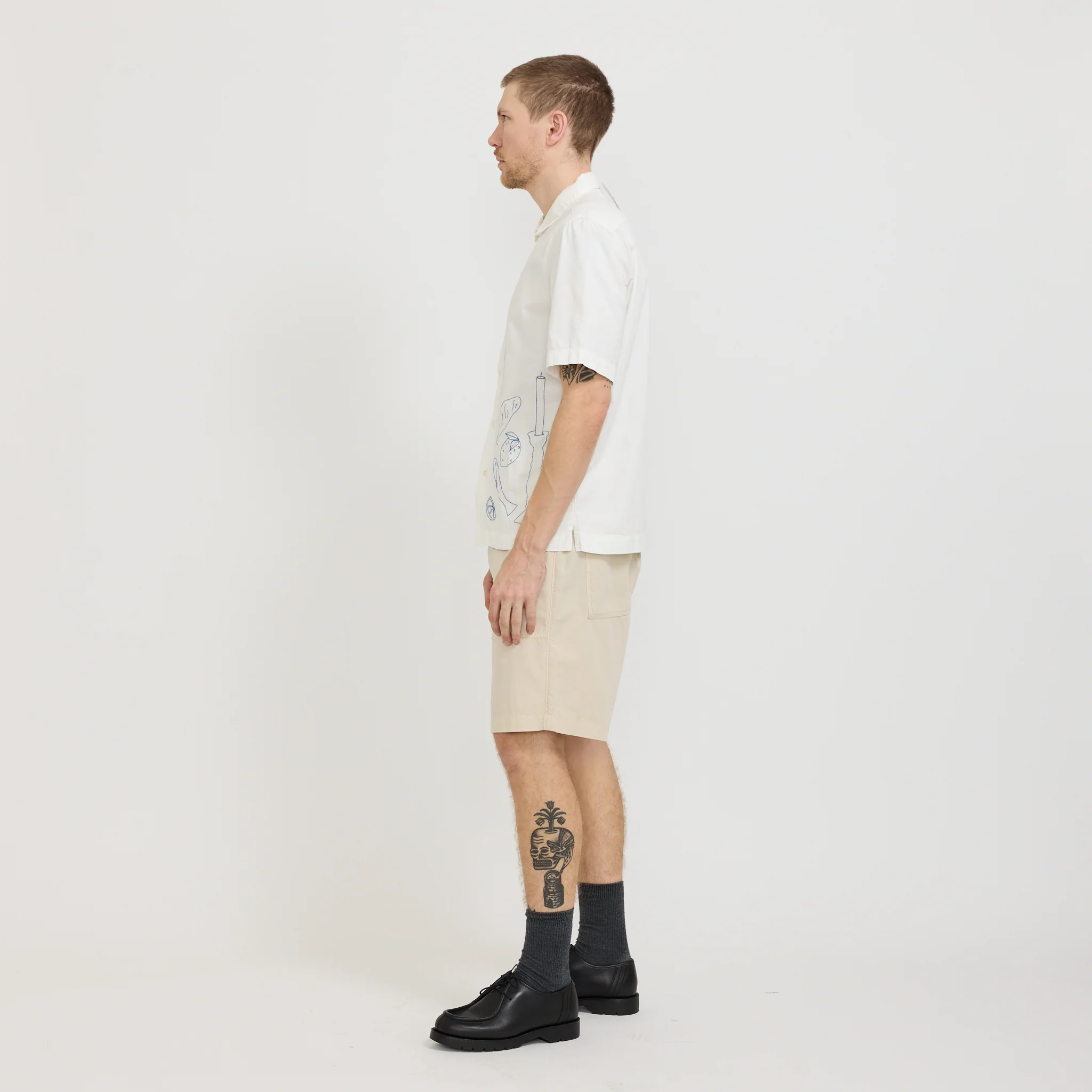 Poplin Chef Shorts White Oak - Image 2
