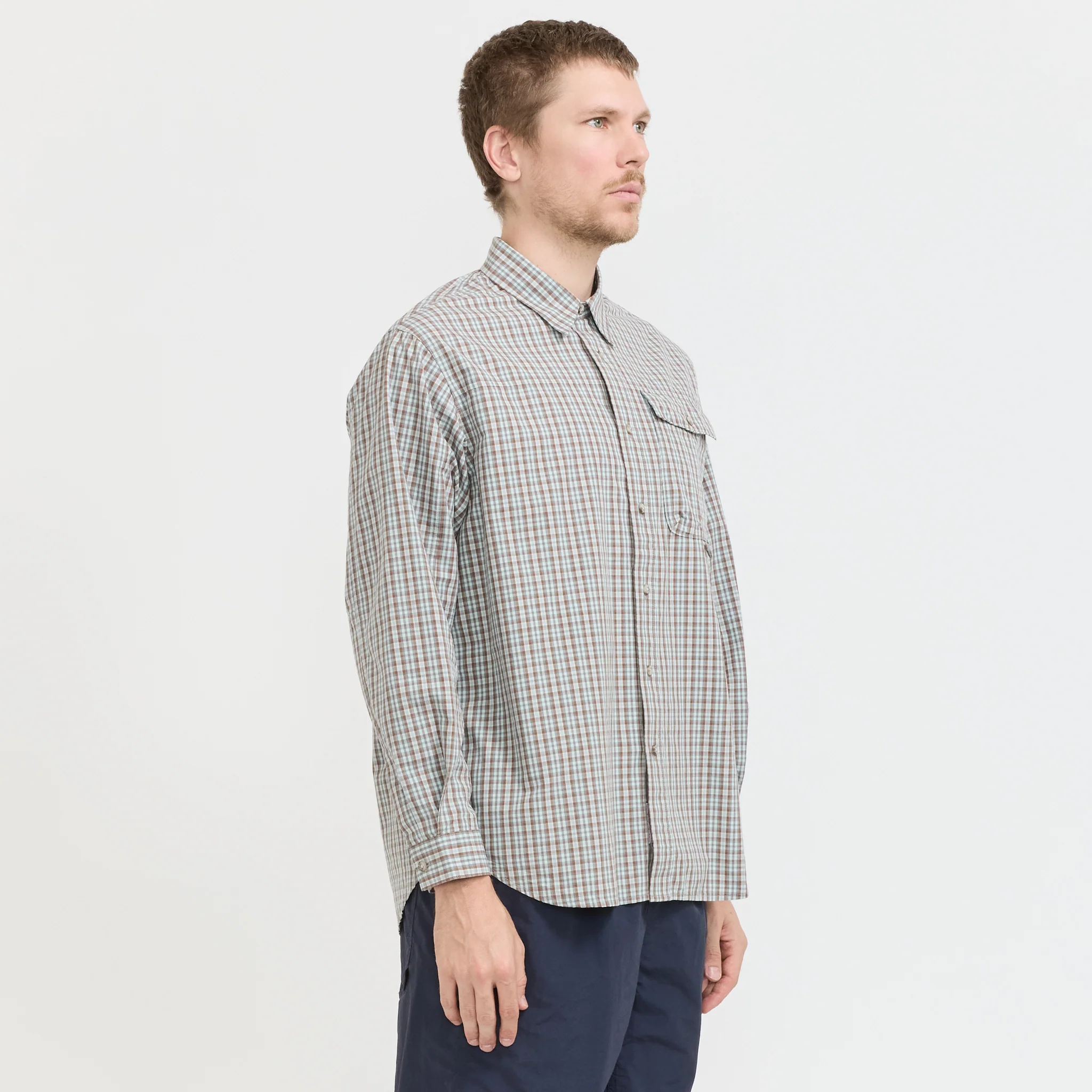 Poplin Millwood Shirt Brown - Image 3