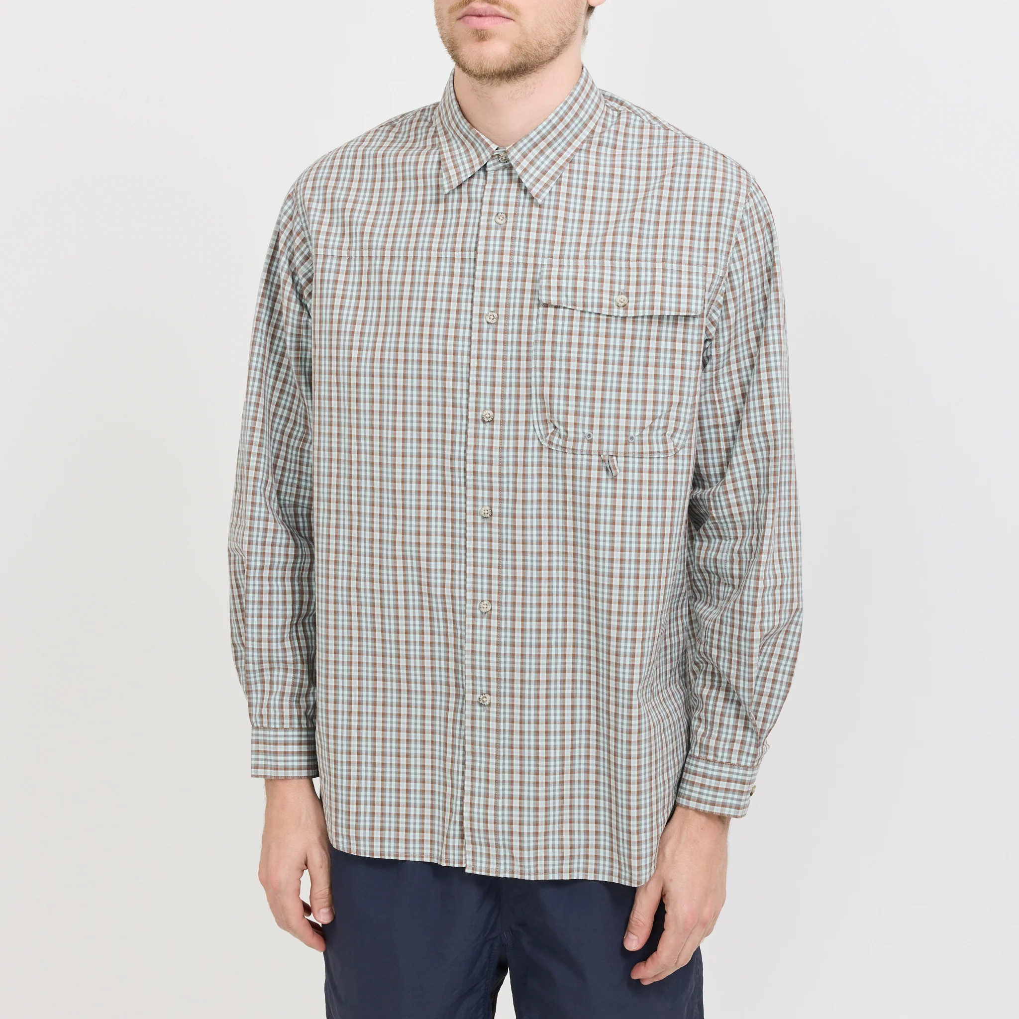 Poplin Millwood Shirt Brown - Image 5