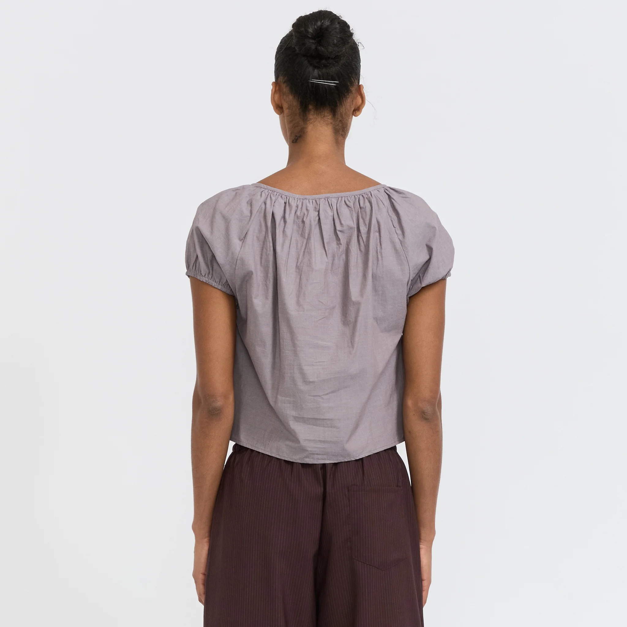 Poplin T-Shirt Currant - Image 4