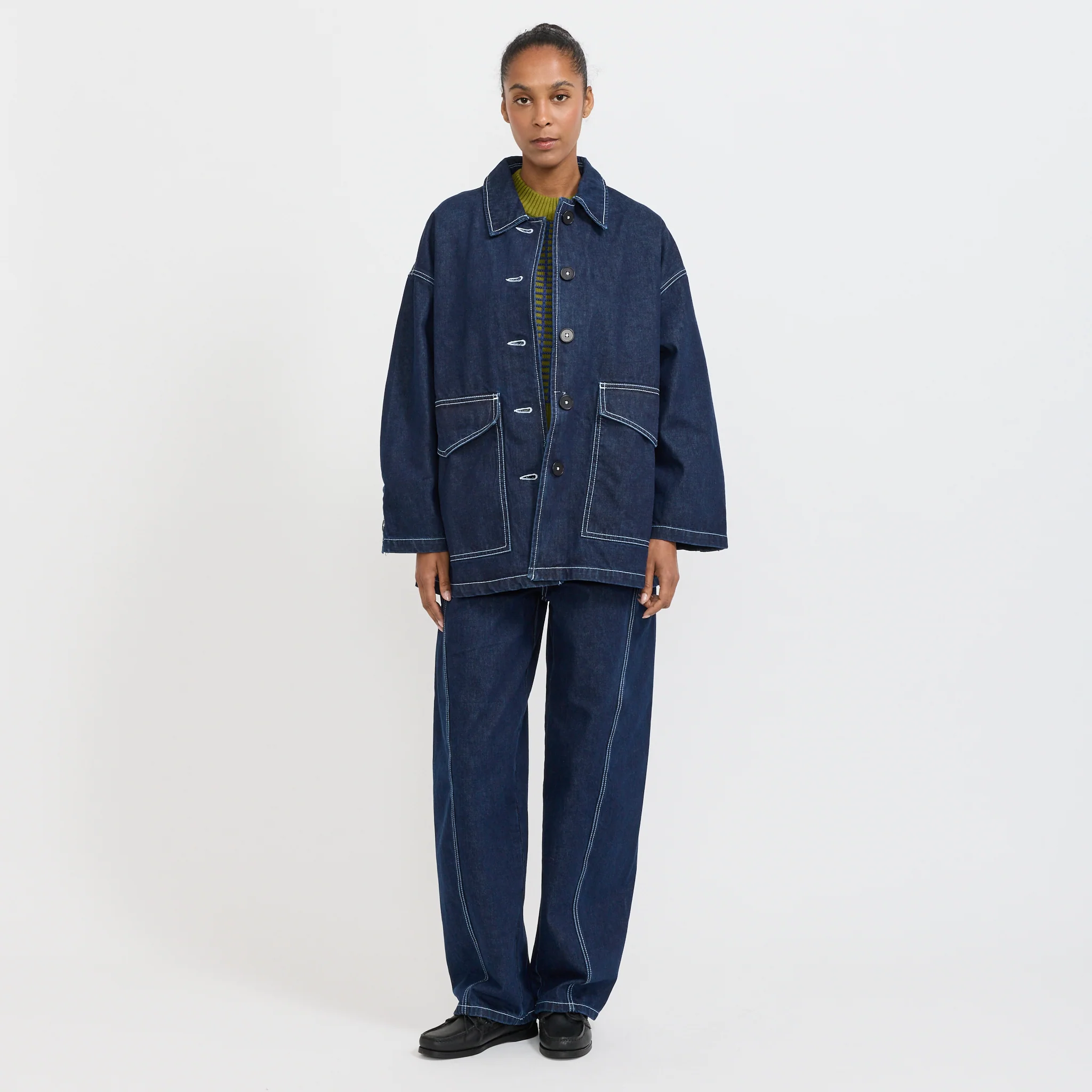 Portrait Jacket Indigo Denim - Image 2