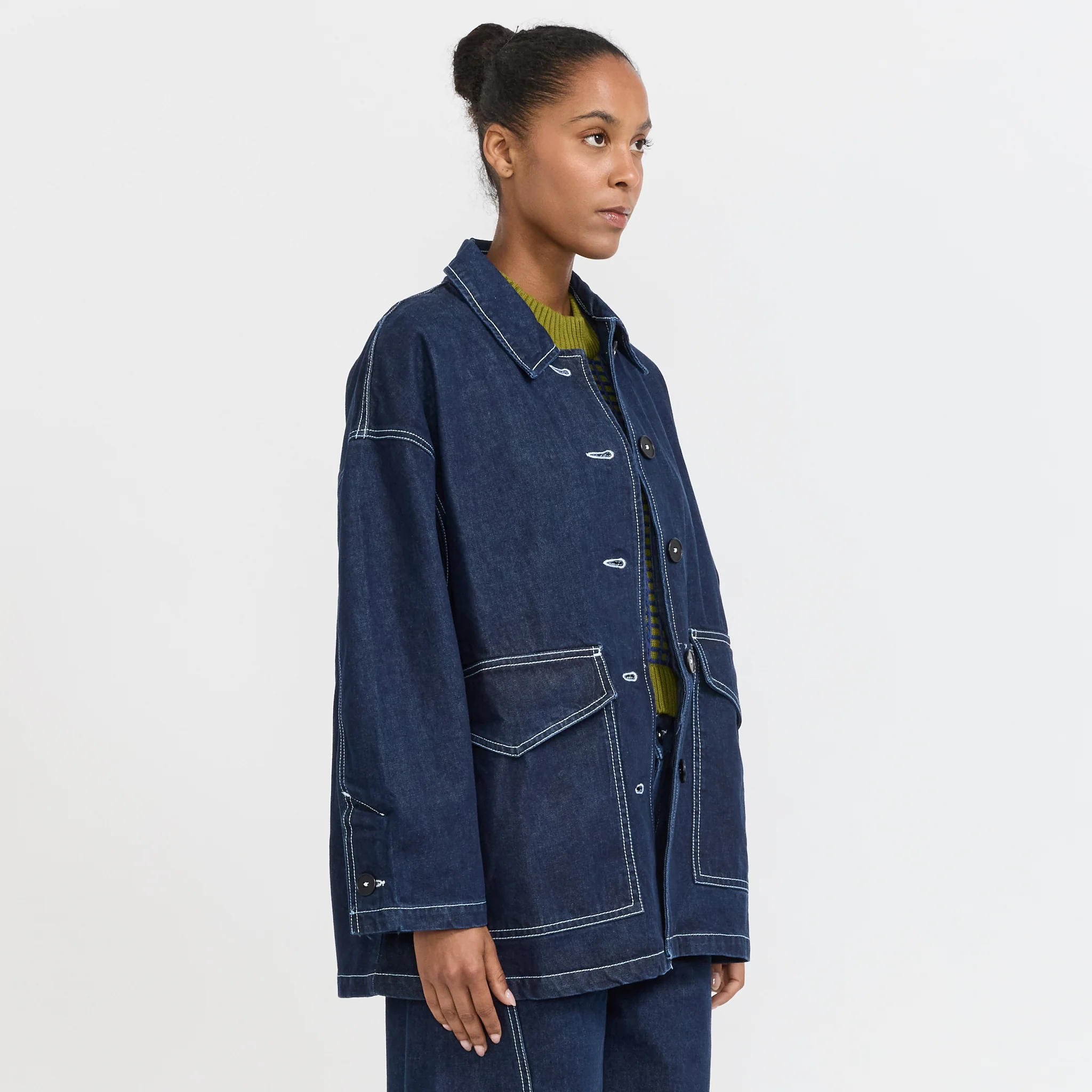 Portrait Jacket Indigo Denim - Image 3