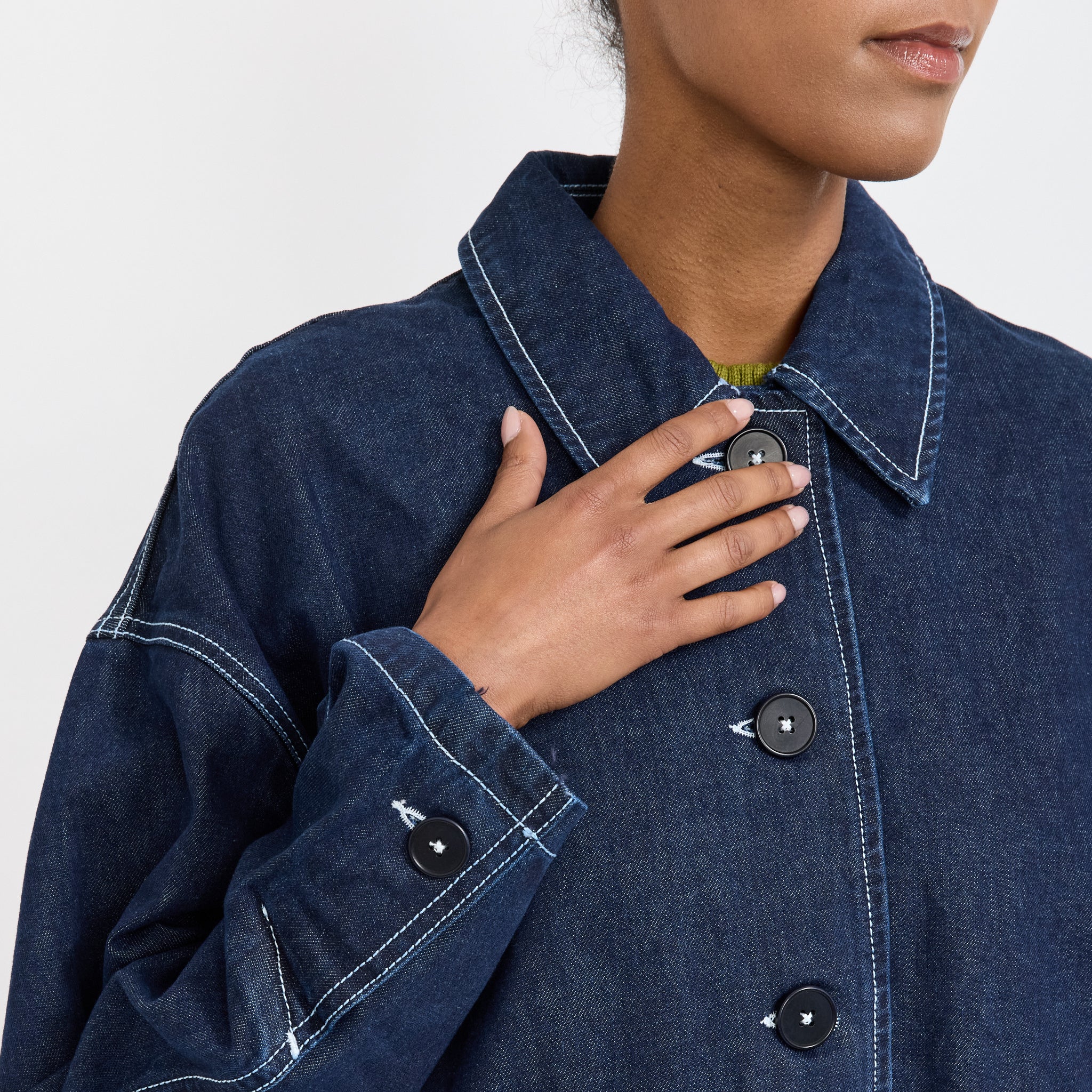 Portrait Jacket Indigo Denim - Image 6