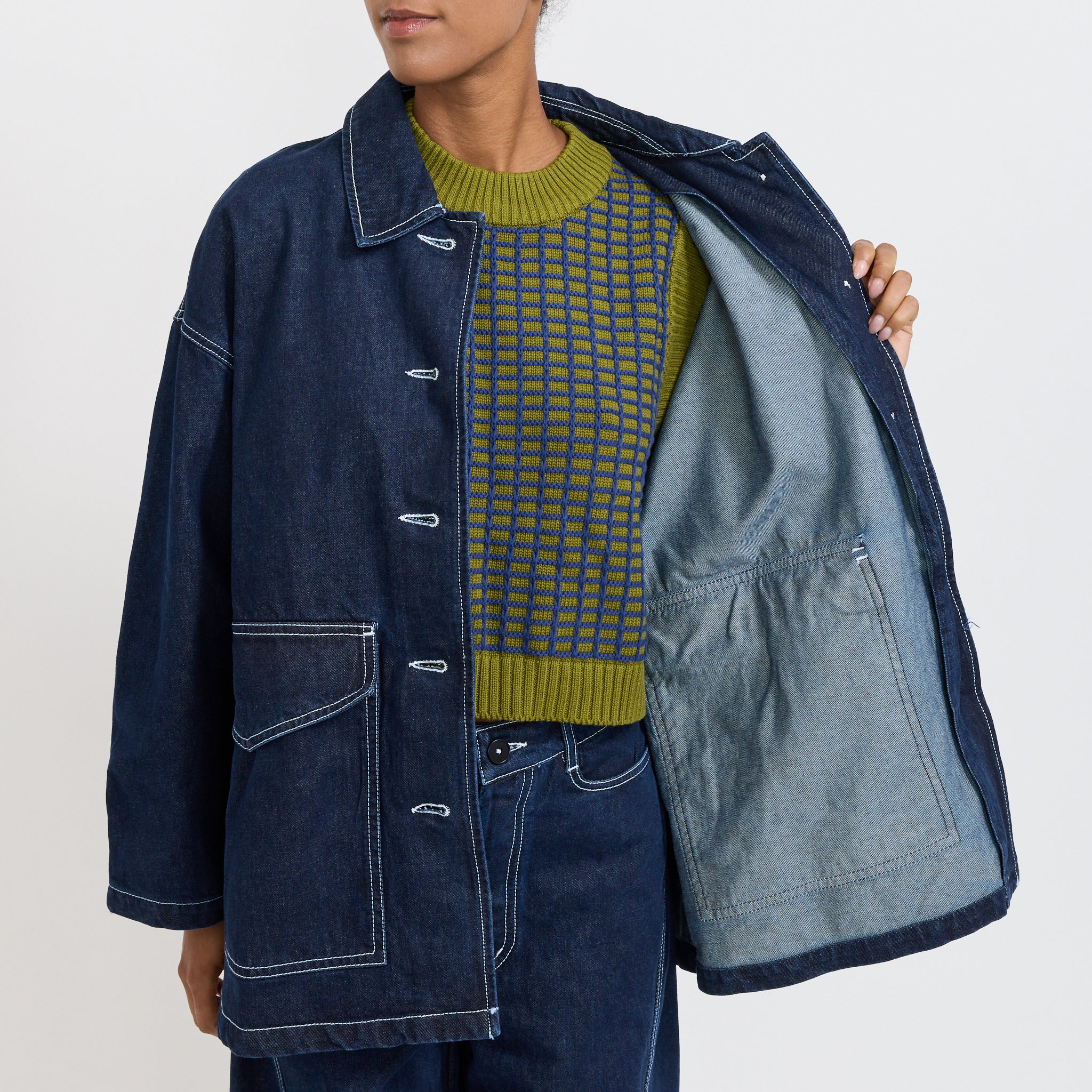 Portrait Jacket Indigo Denim - Image 7
