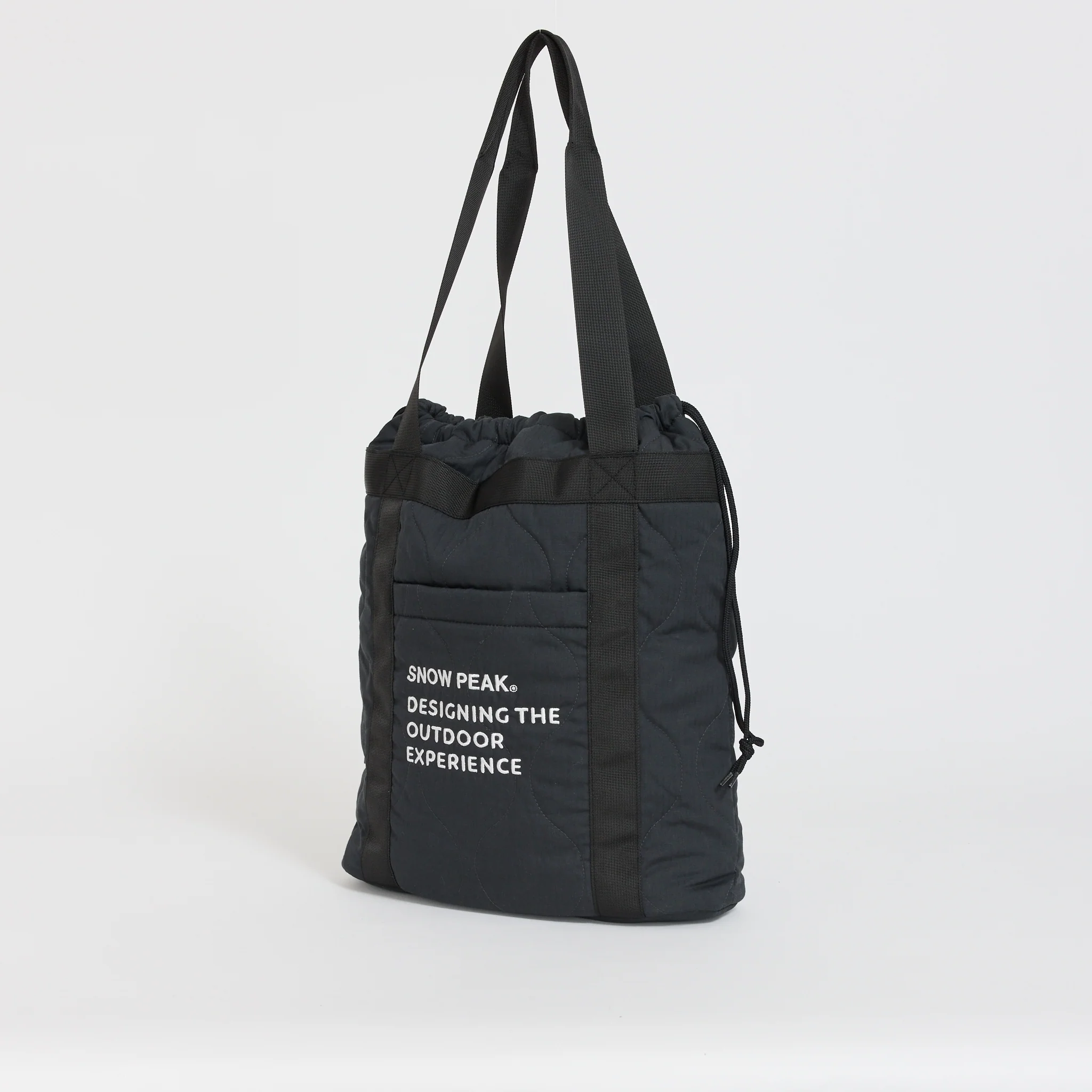 Quilted Ripstop Tote Black - Image 2